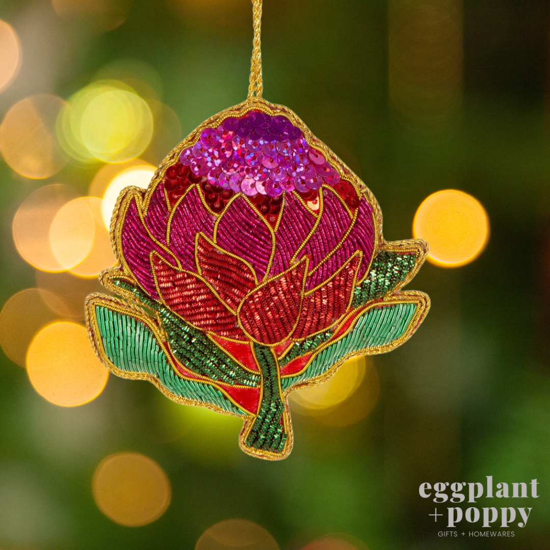 Hanging Decoration - Waratah Sequin