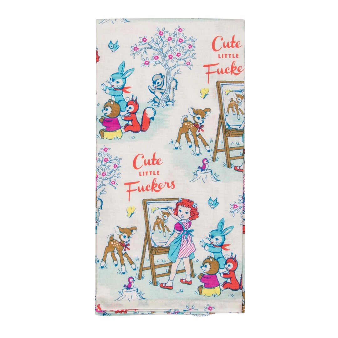 Tea Towel - Cute Little Fuckers