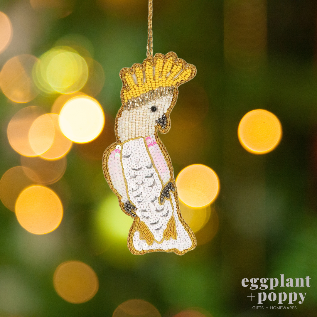 Hanging Decoration - Yellow Crested Cockatoo