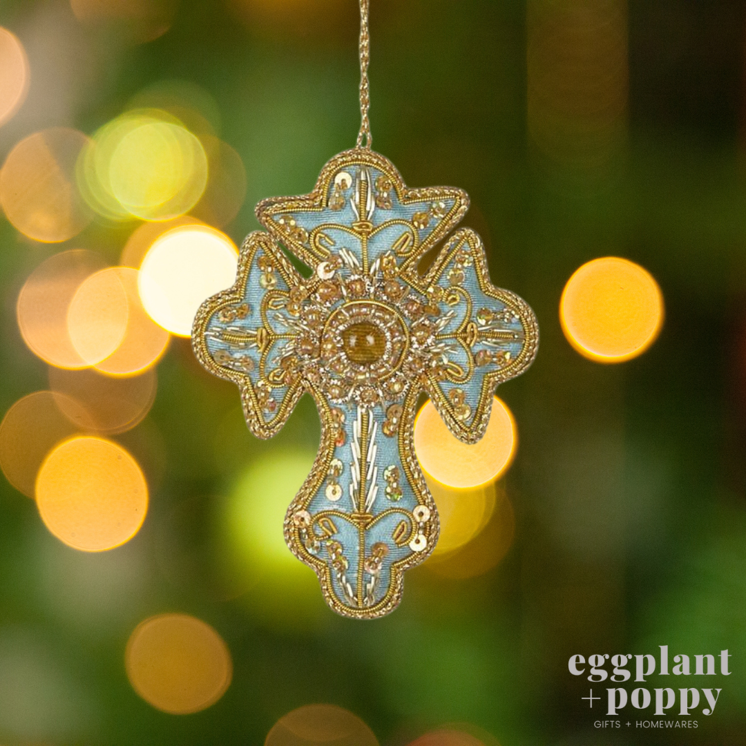 Hanging Decoration - Gilded Cross