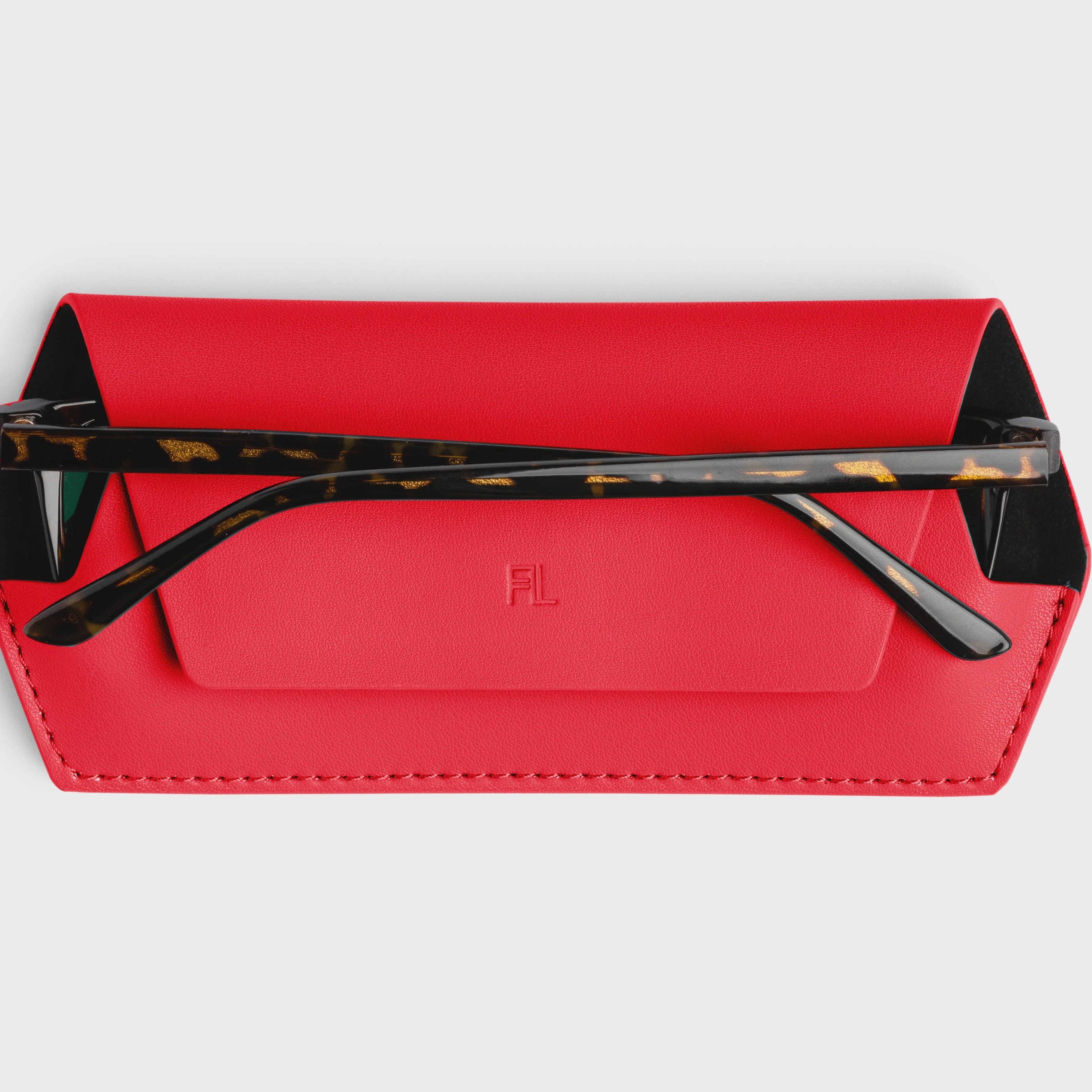 Glasses Case - Poppy Red