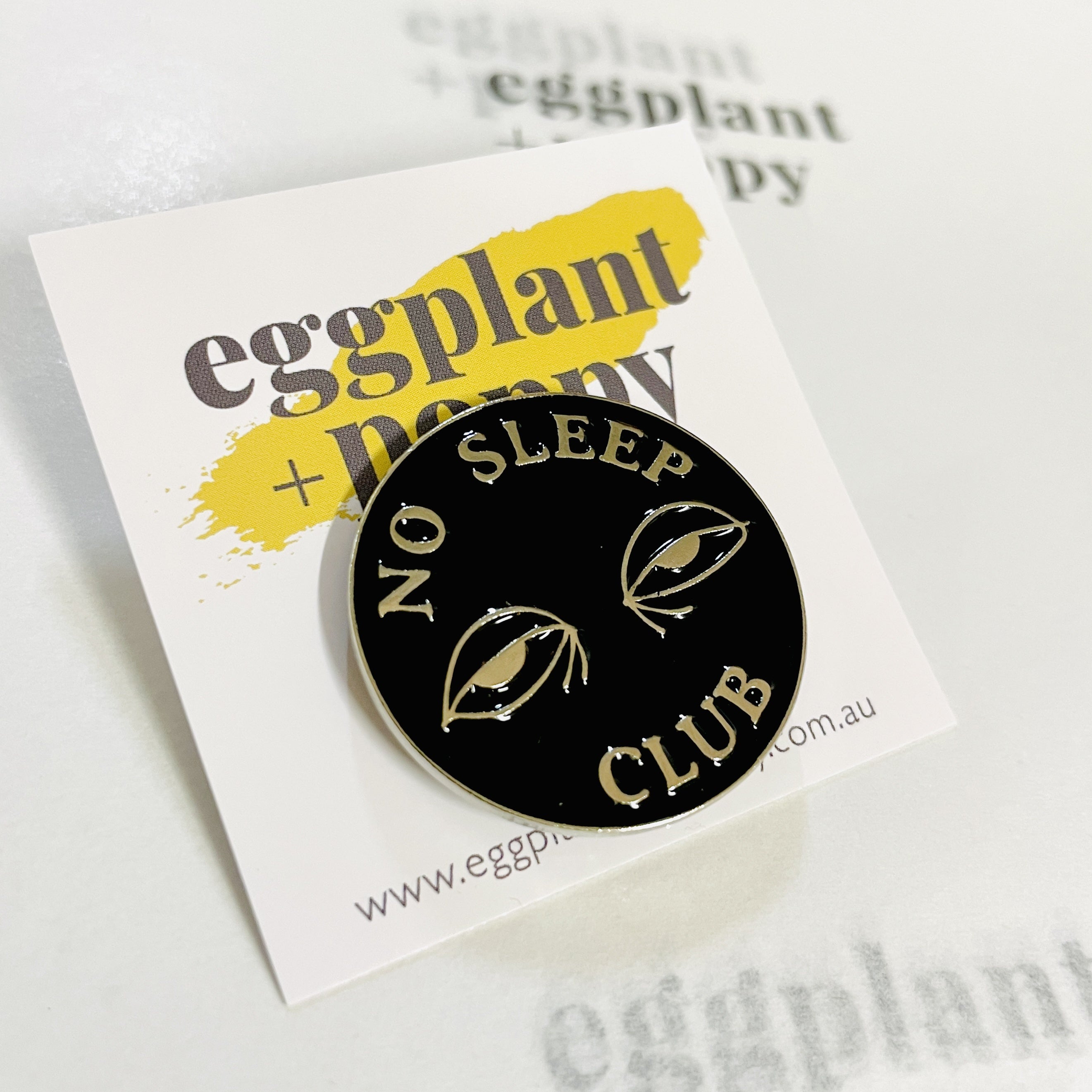 Enamel Pin - No Sleep Club