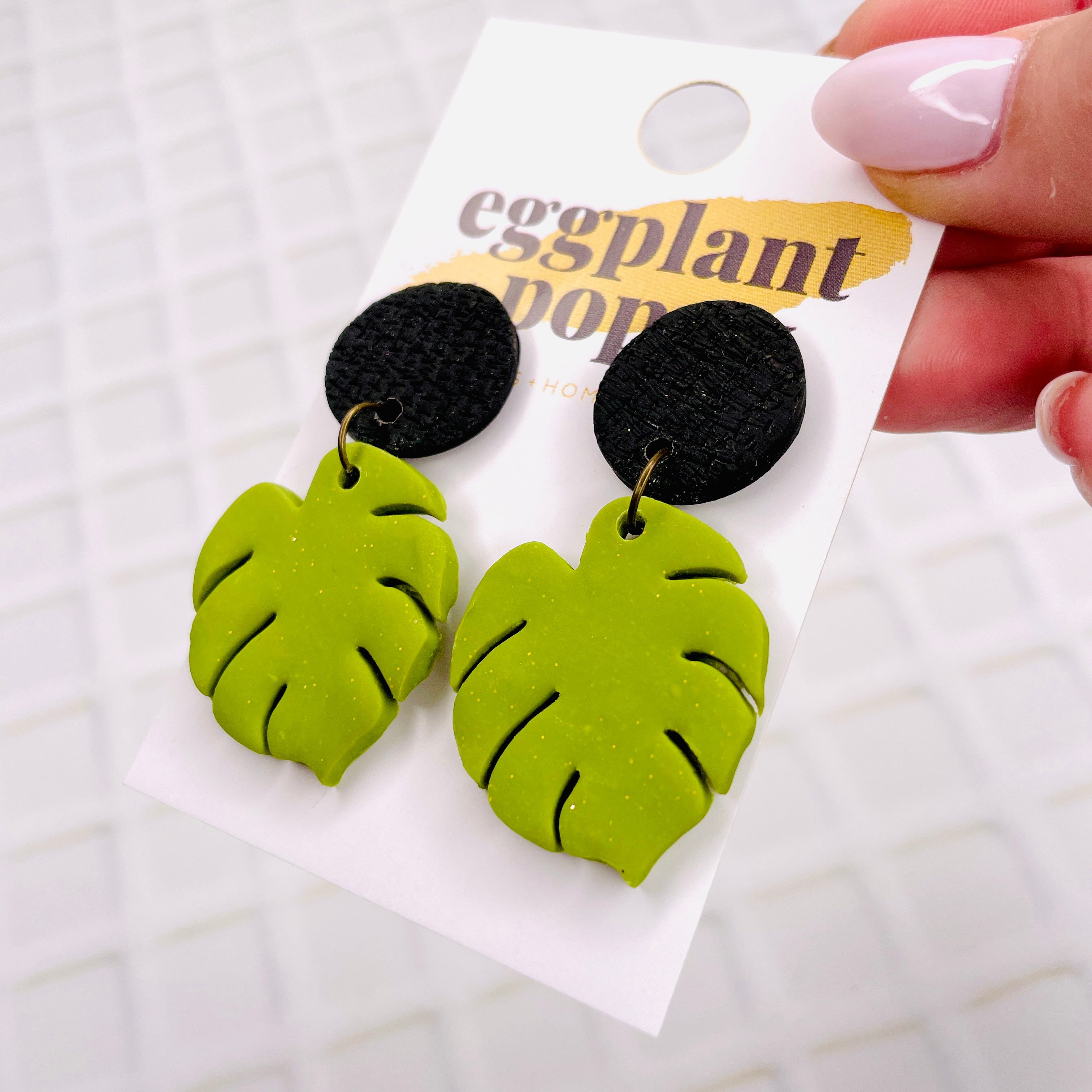 Monstera Magic Earrings