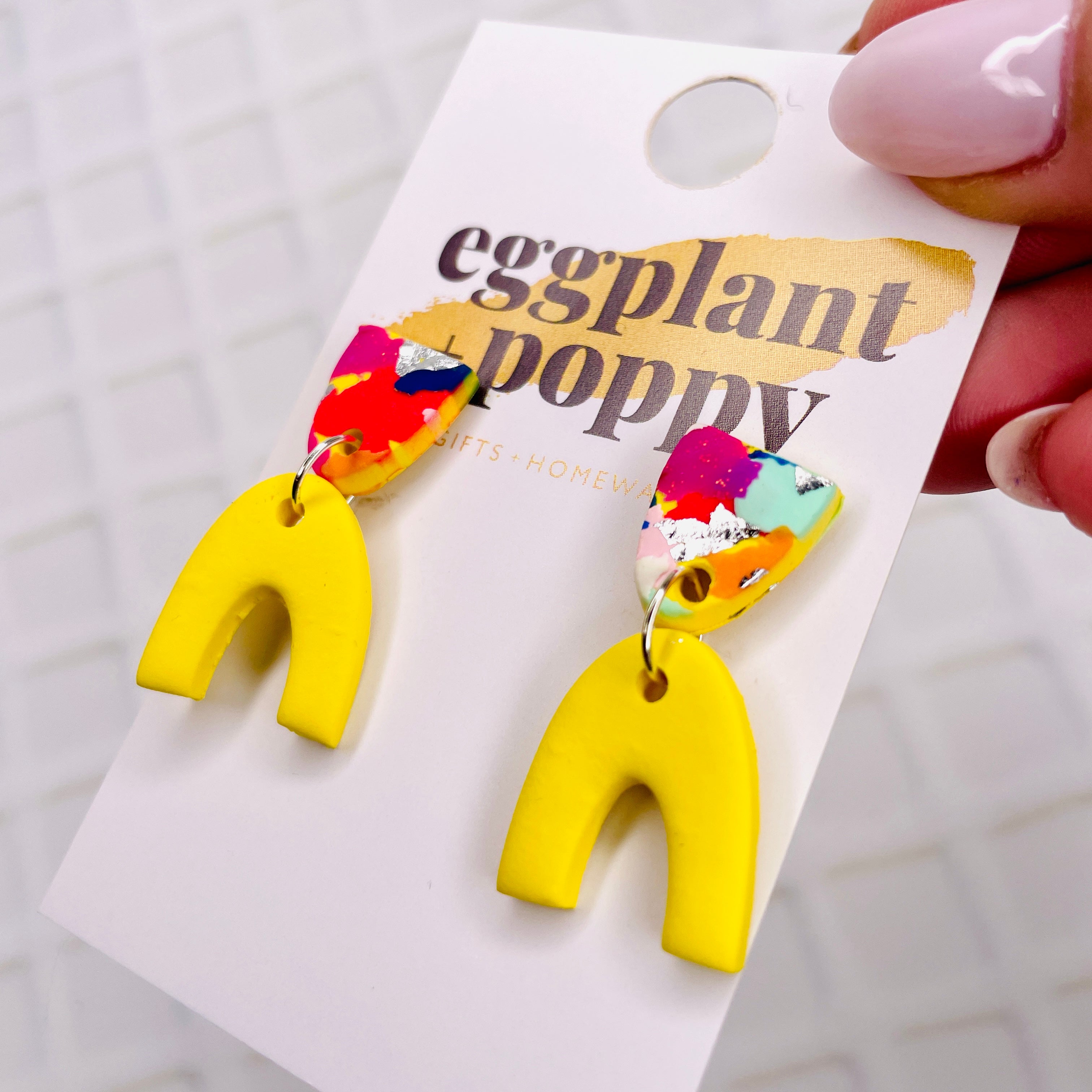 Mini Confetti Charm Earrings