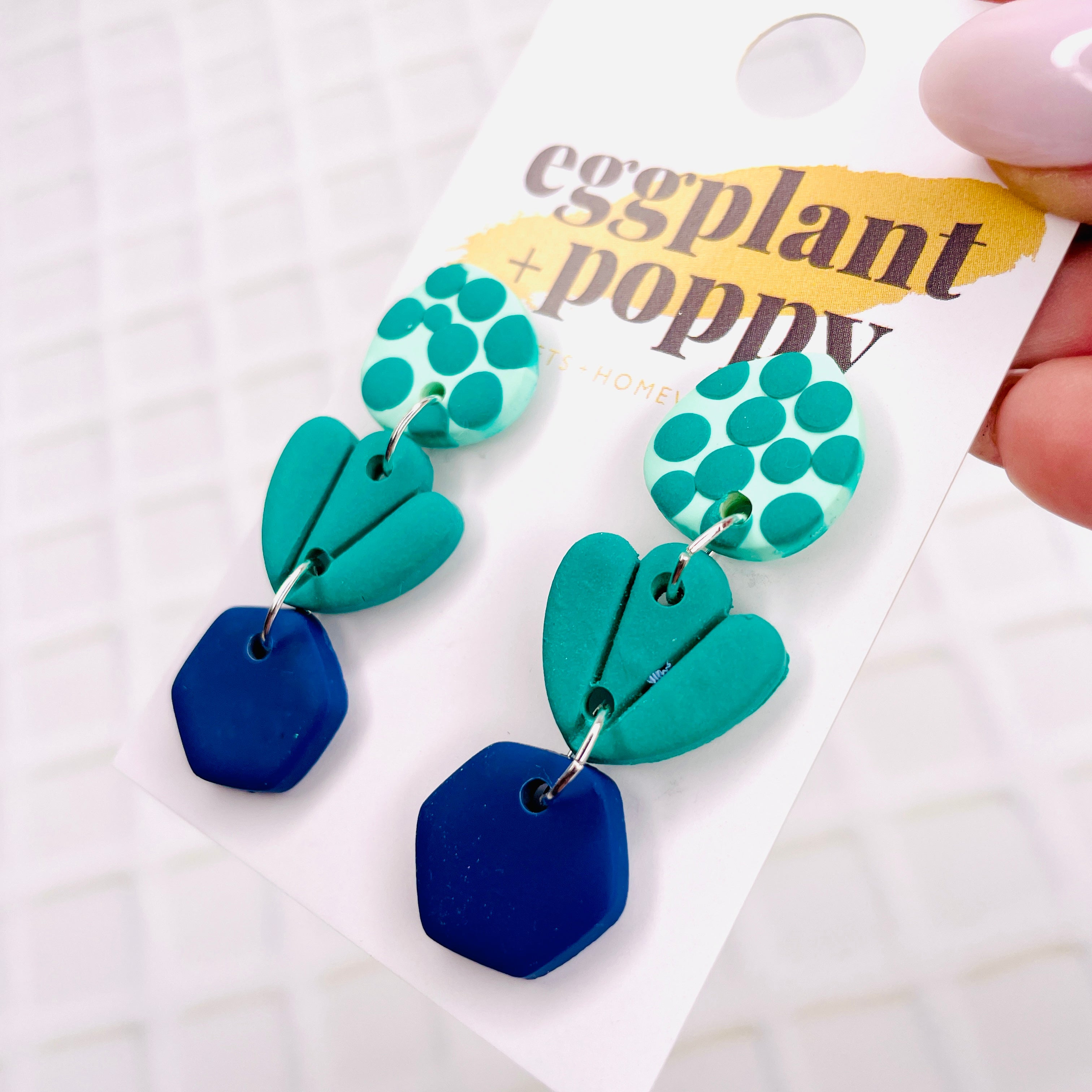 Teal Treasures Earrings