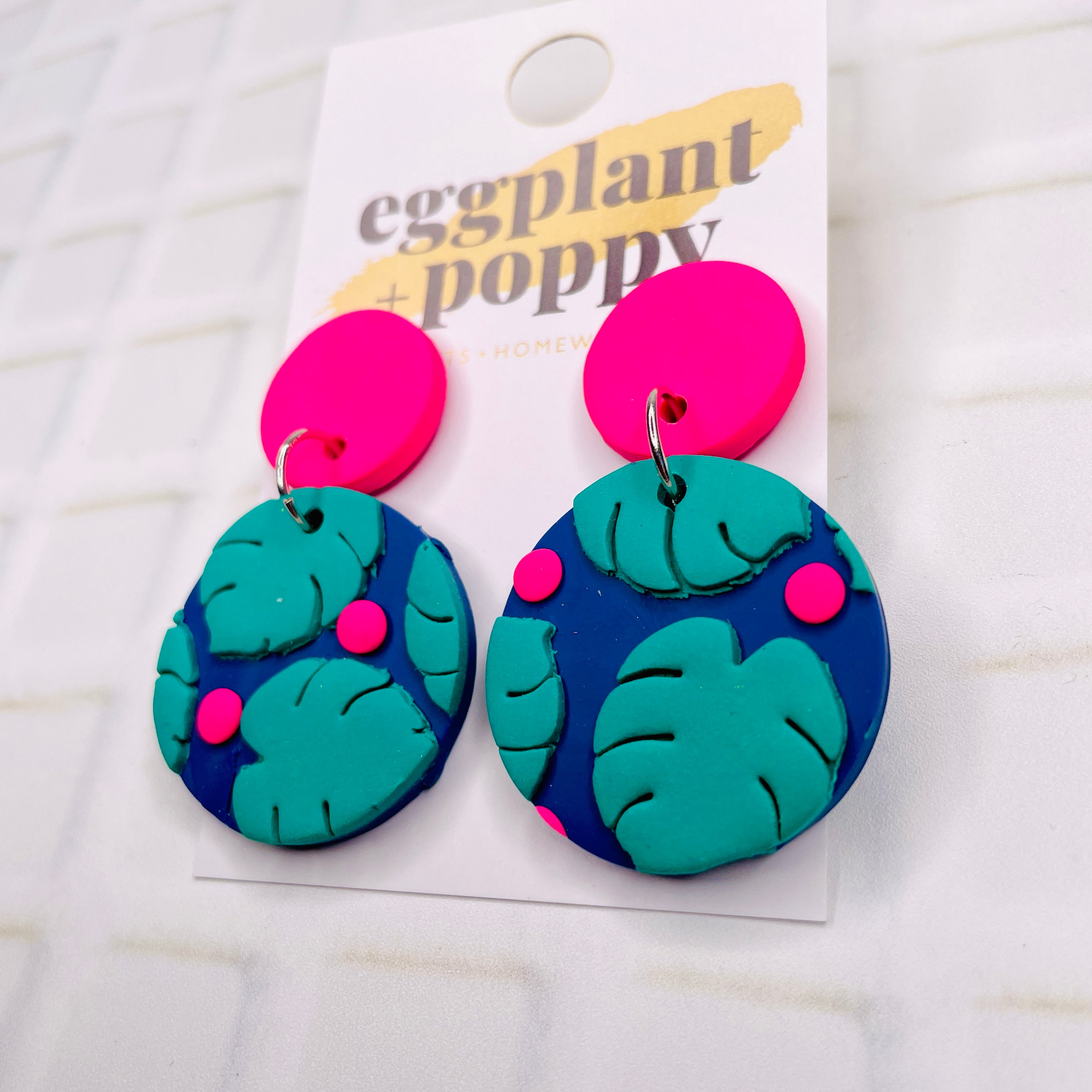 Neon Rainforest Earrings