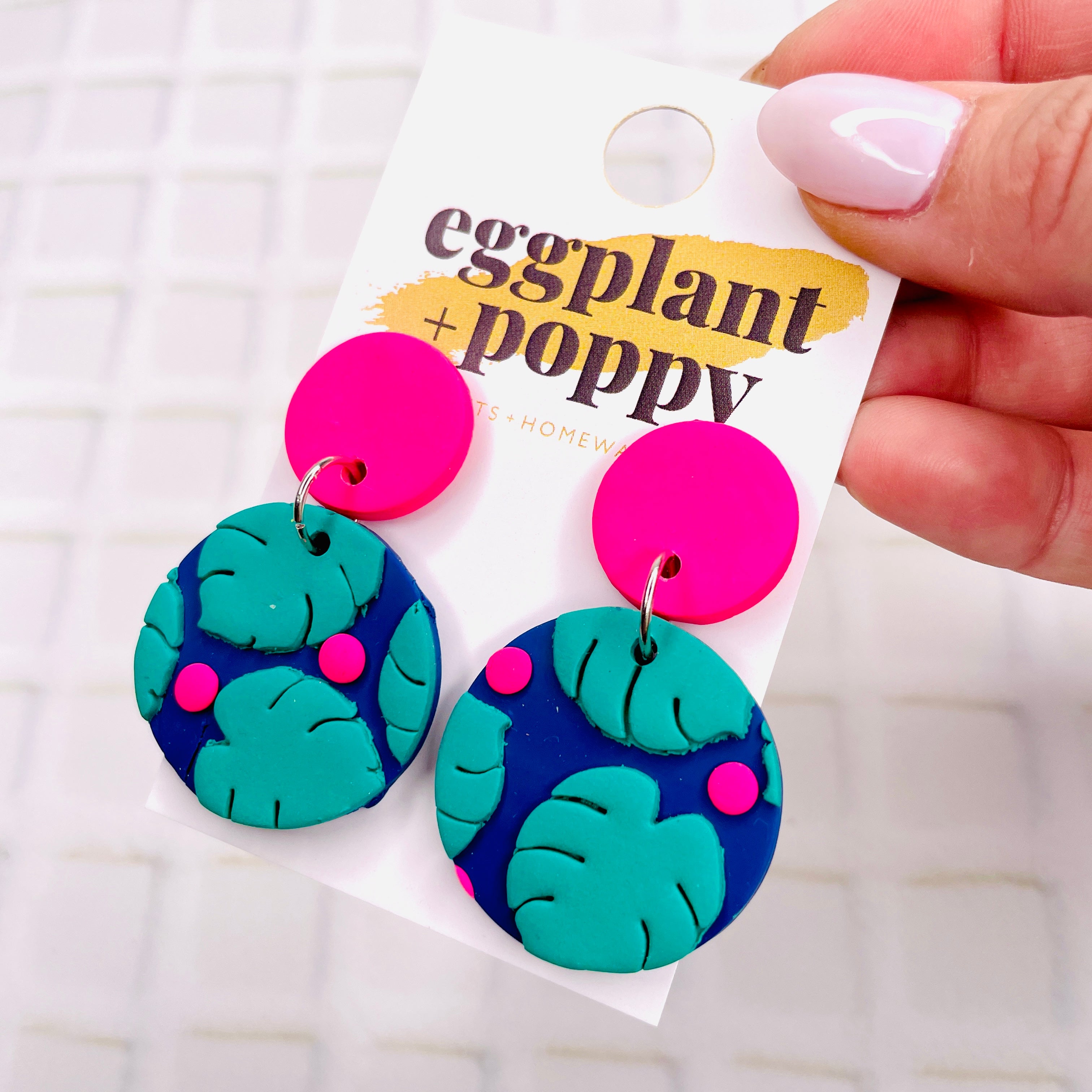 Neon Rainforest Earrings