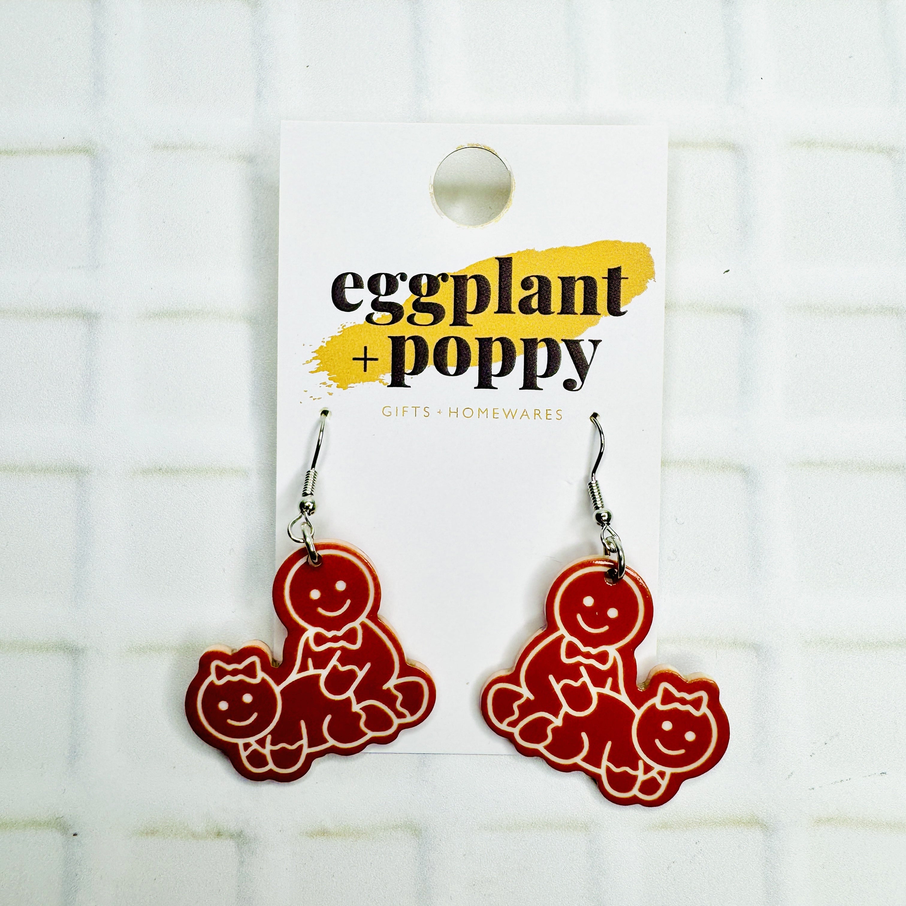 Naughty Gingerbread Earrings