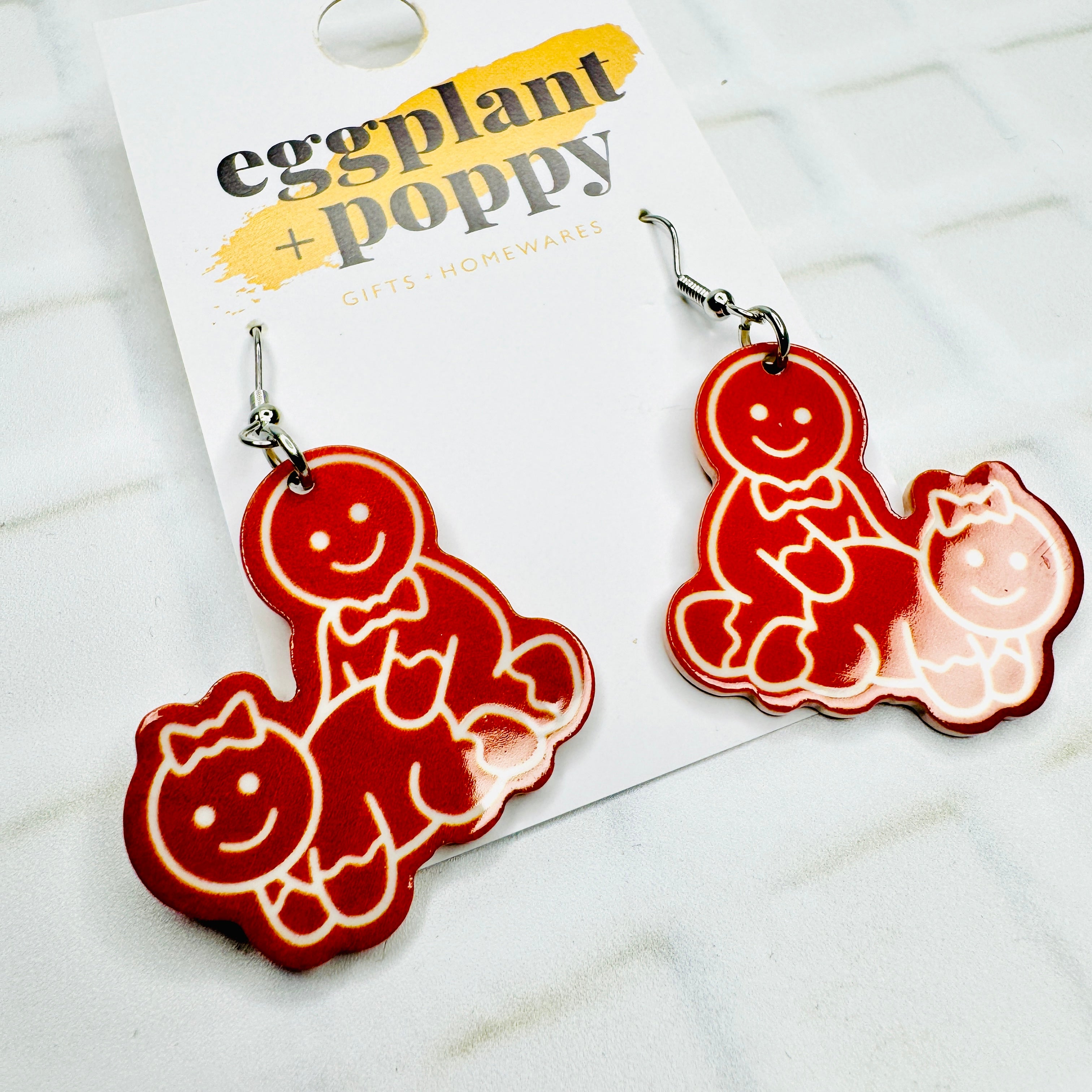 Naughty Gingerbread Earrings