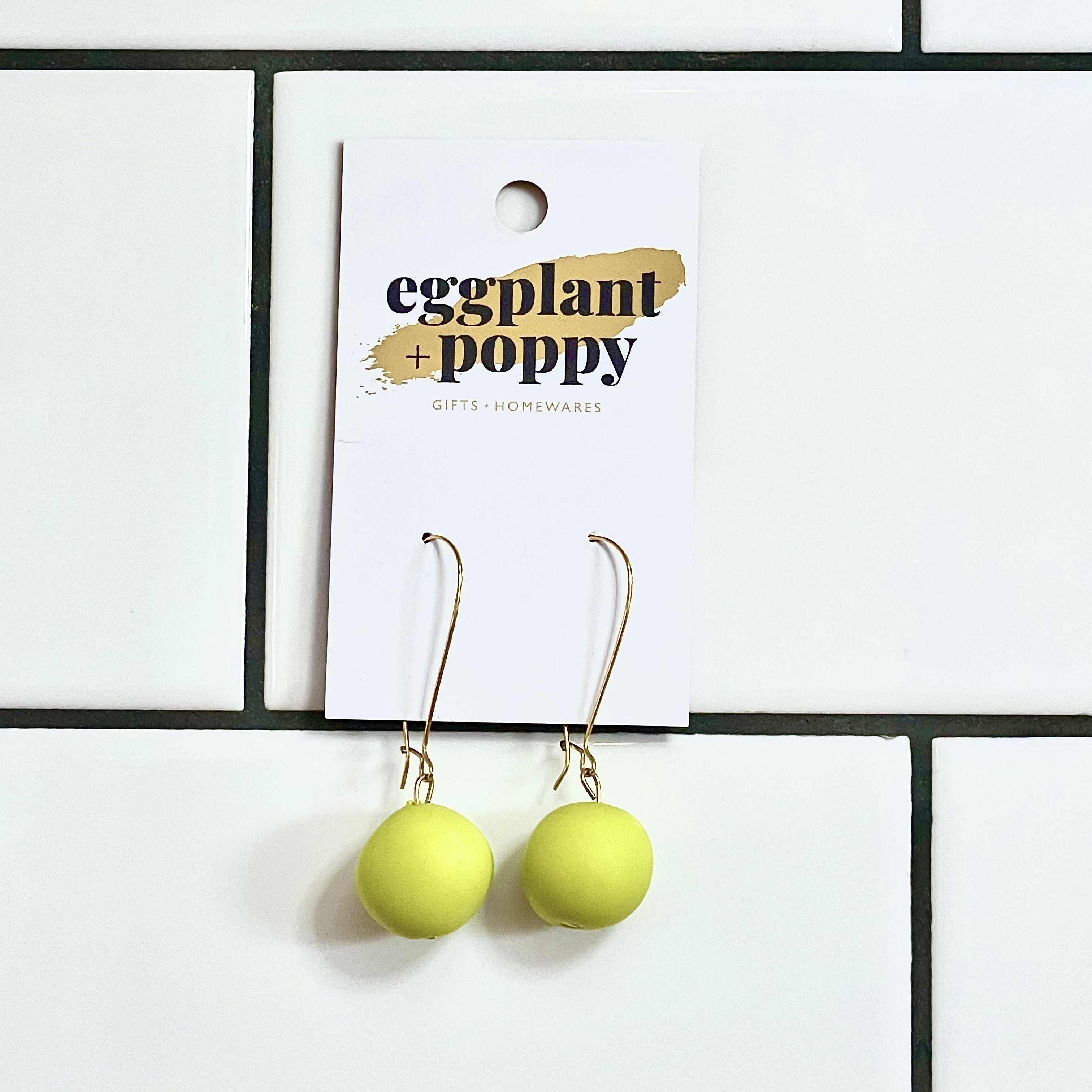 Candy Drop Earrings - Wasabi