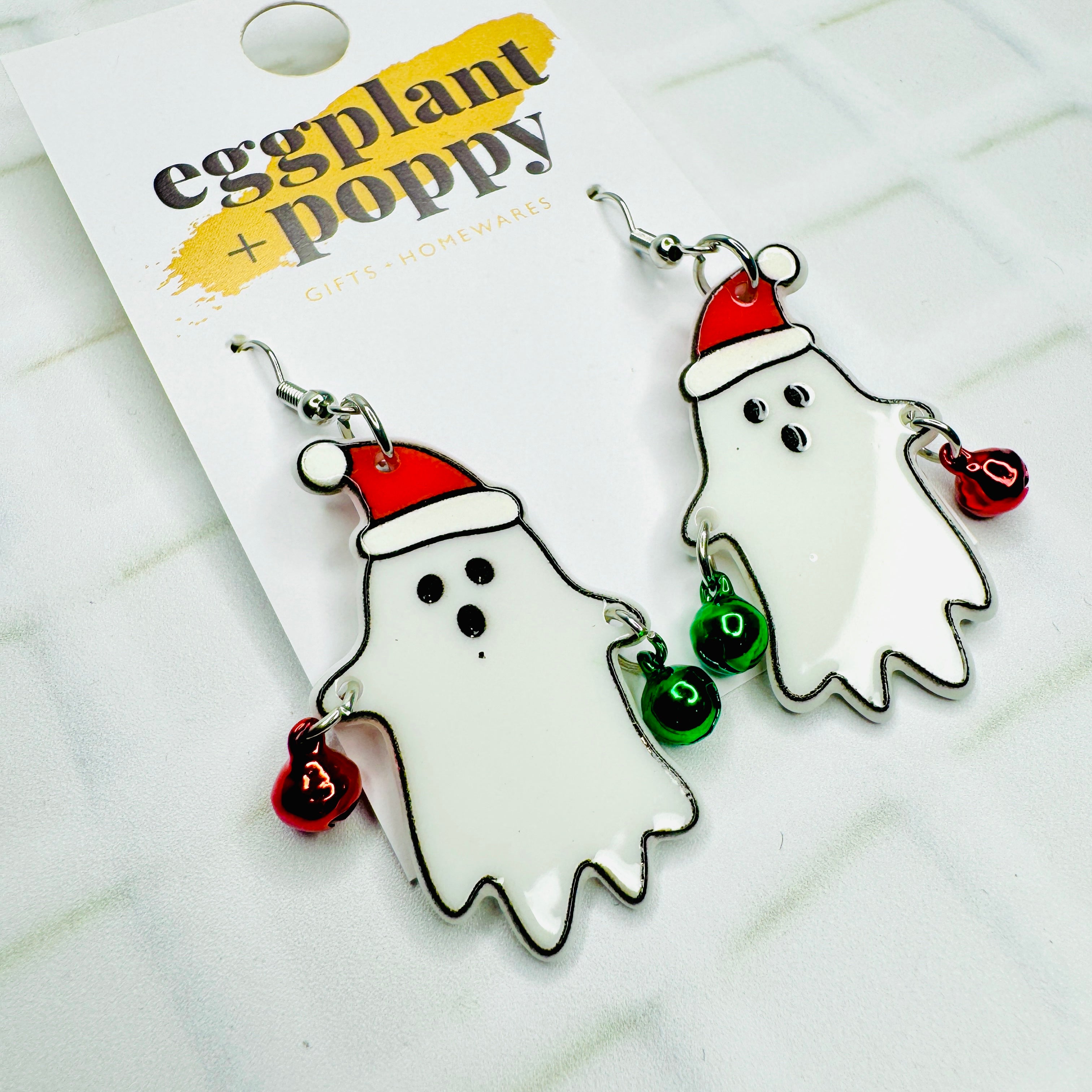 Christmas Ghost Earrings