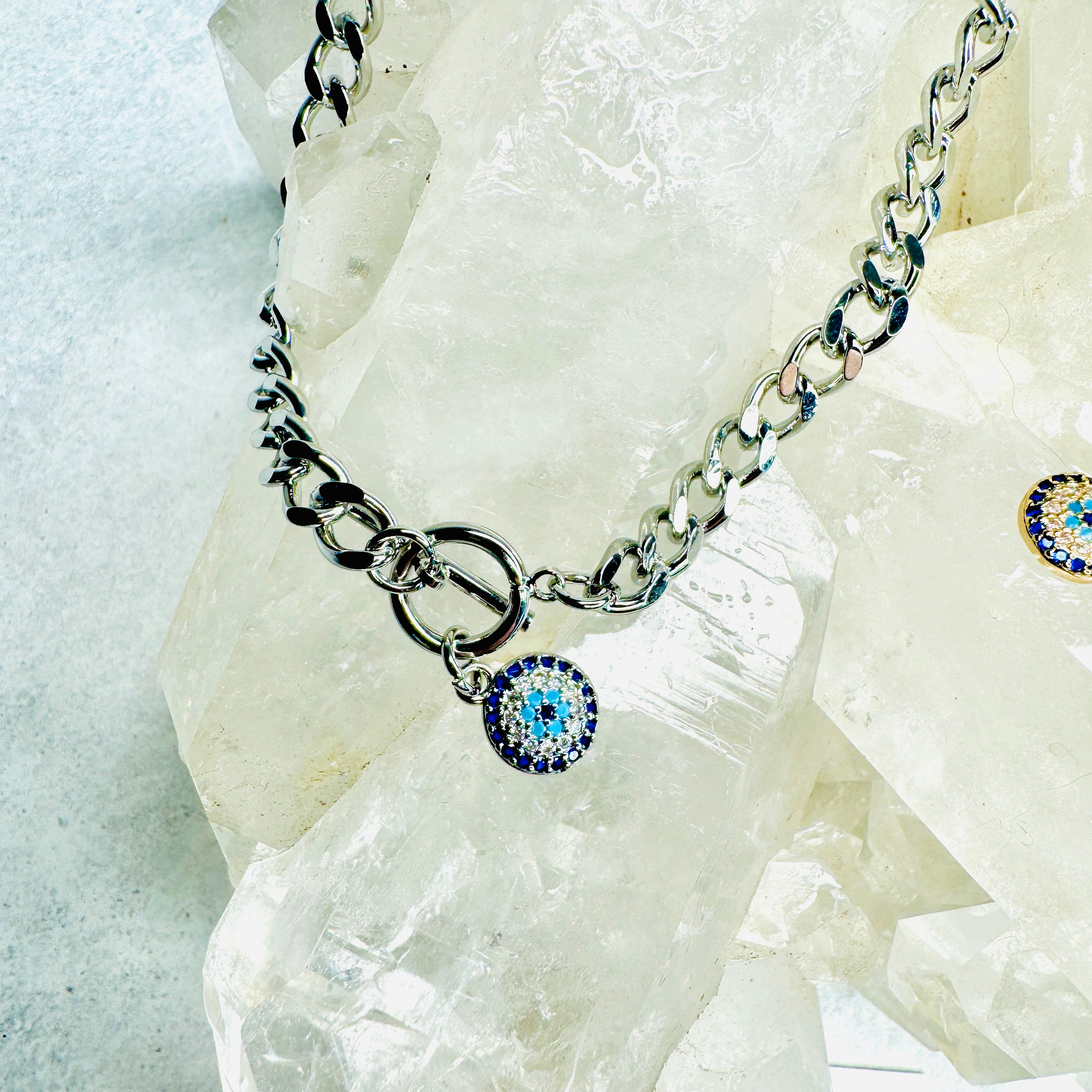 Divine Gaze T-Bar Bracelet