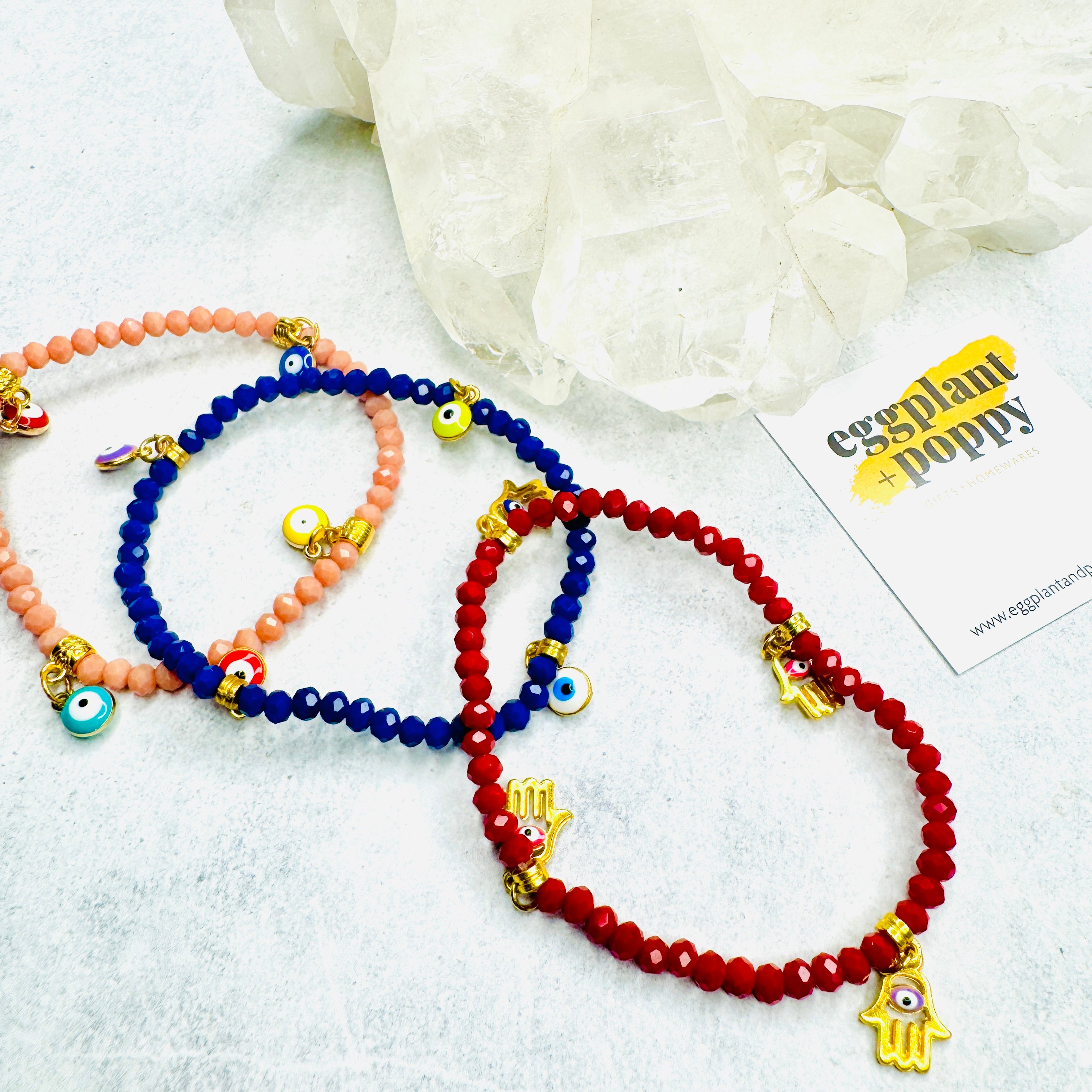 Hamsa & Mati Bracelets -Set of 3