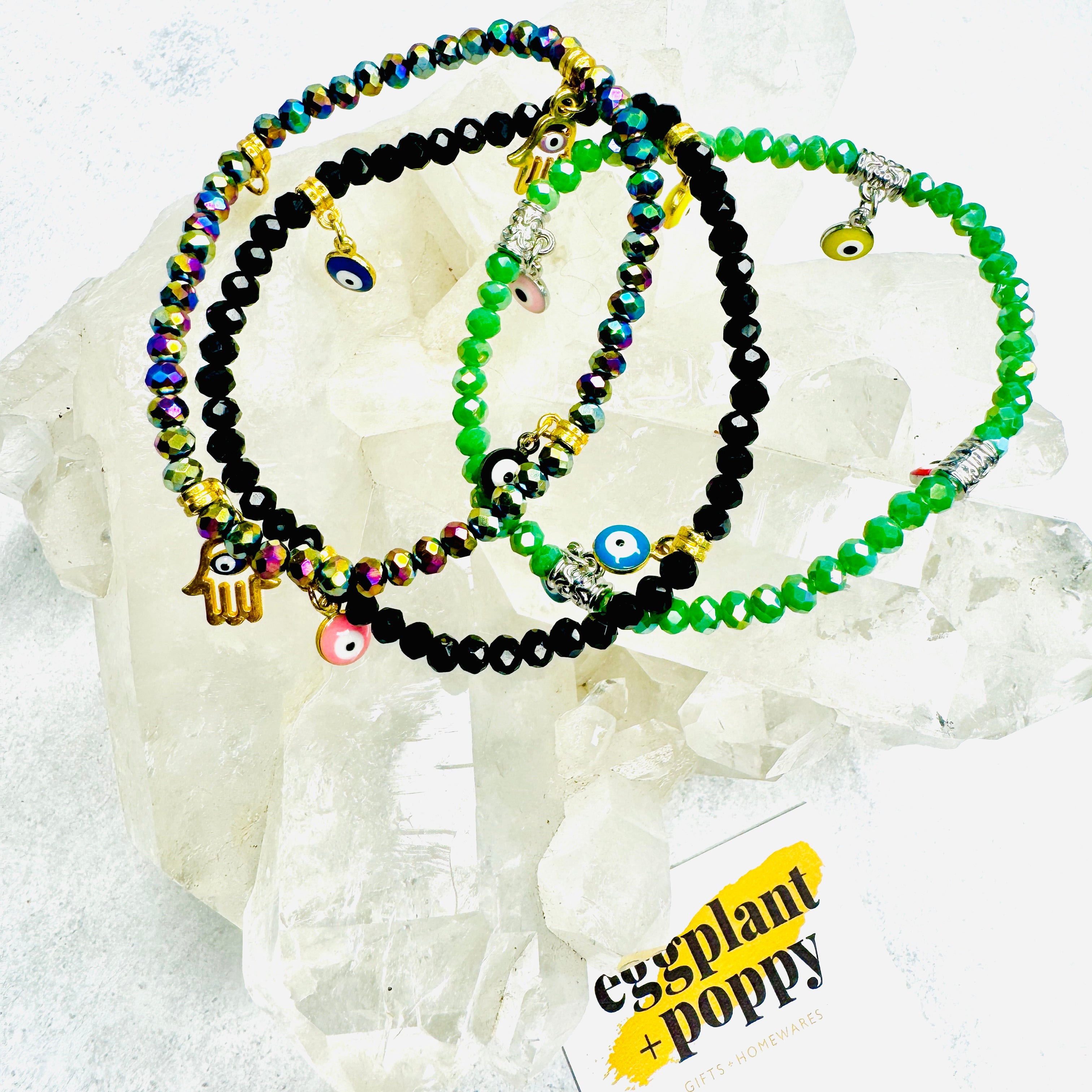 Hamsa & Mati Bracelets -Set of 3