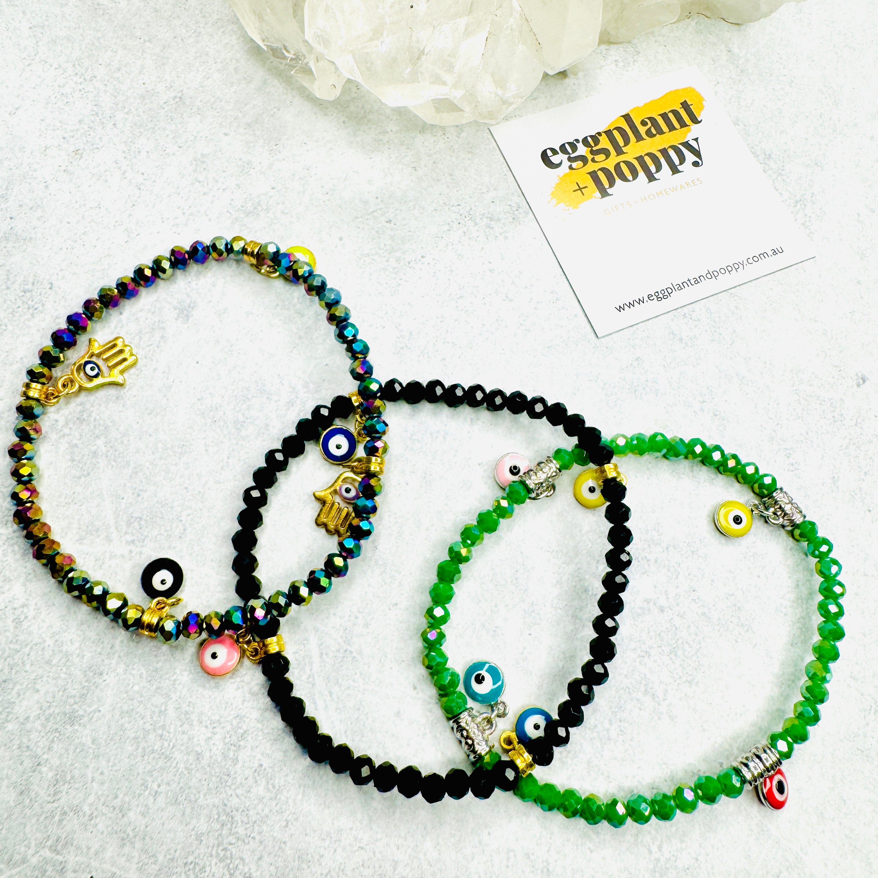 Hamsa & Mati Bracelets -Set of 3