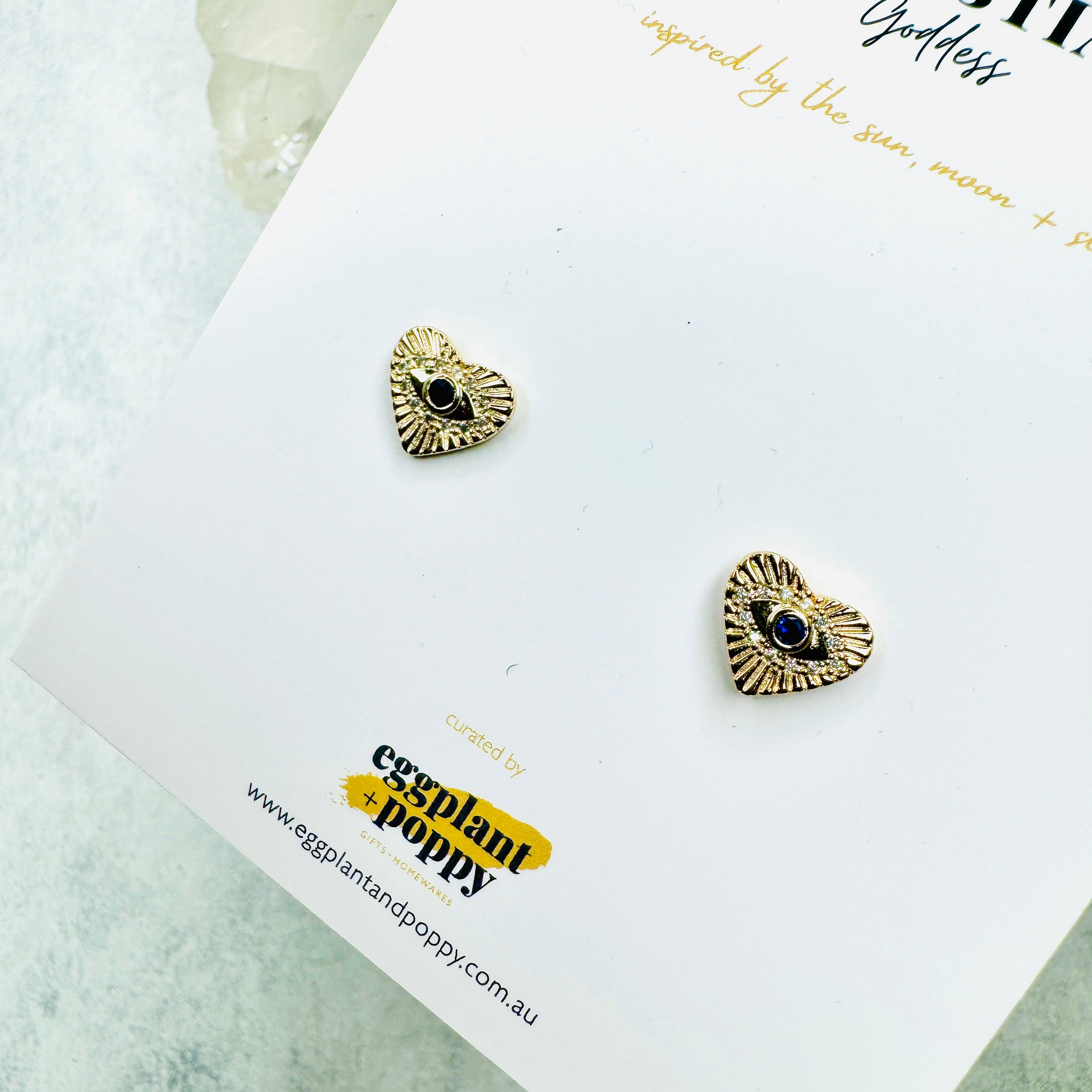 Mati Heart Earrings