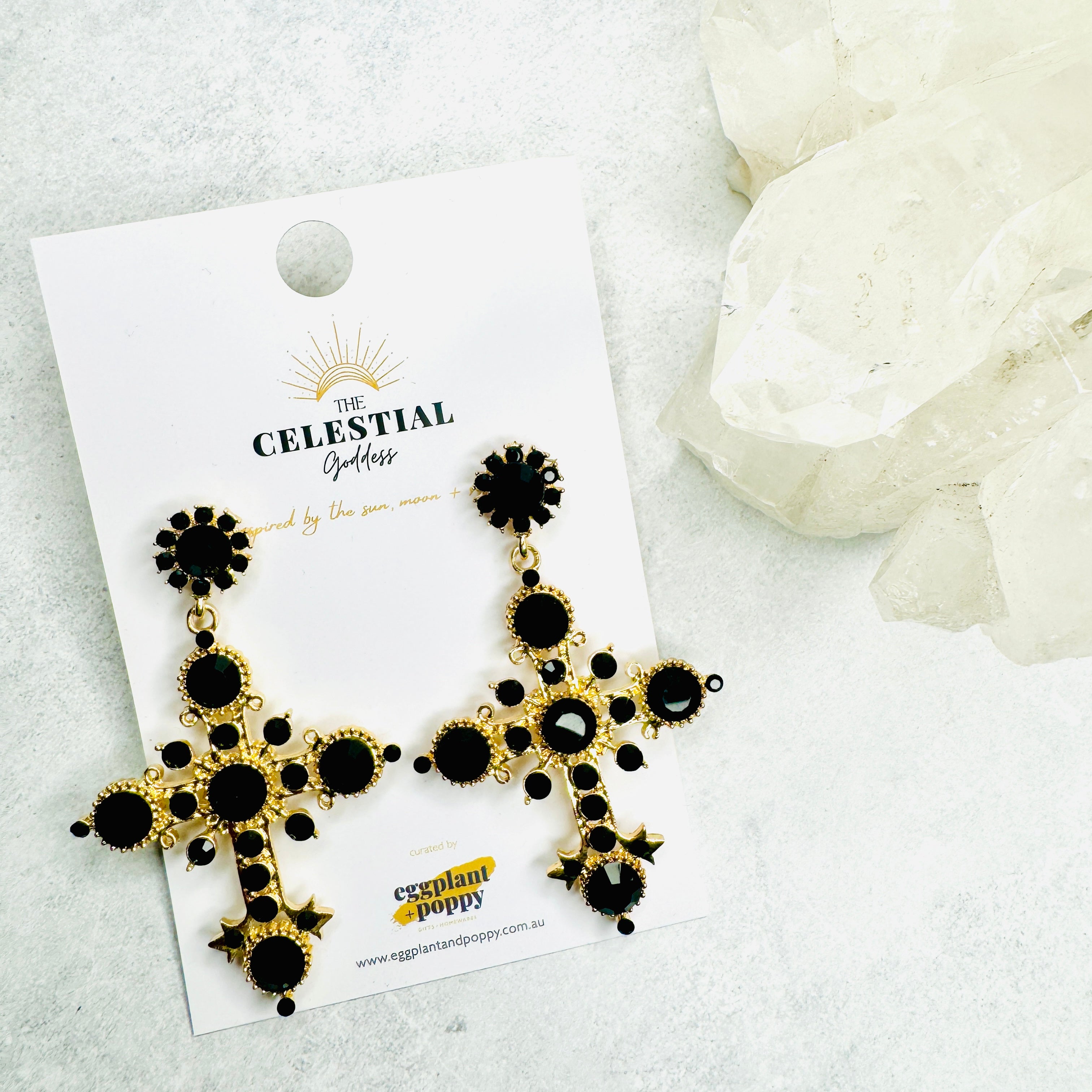 Madonna Cross Earrings