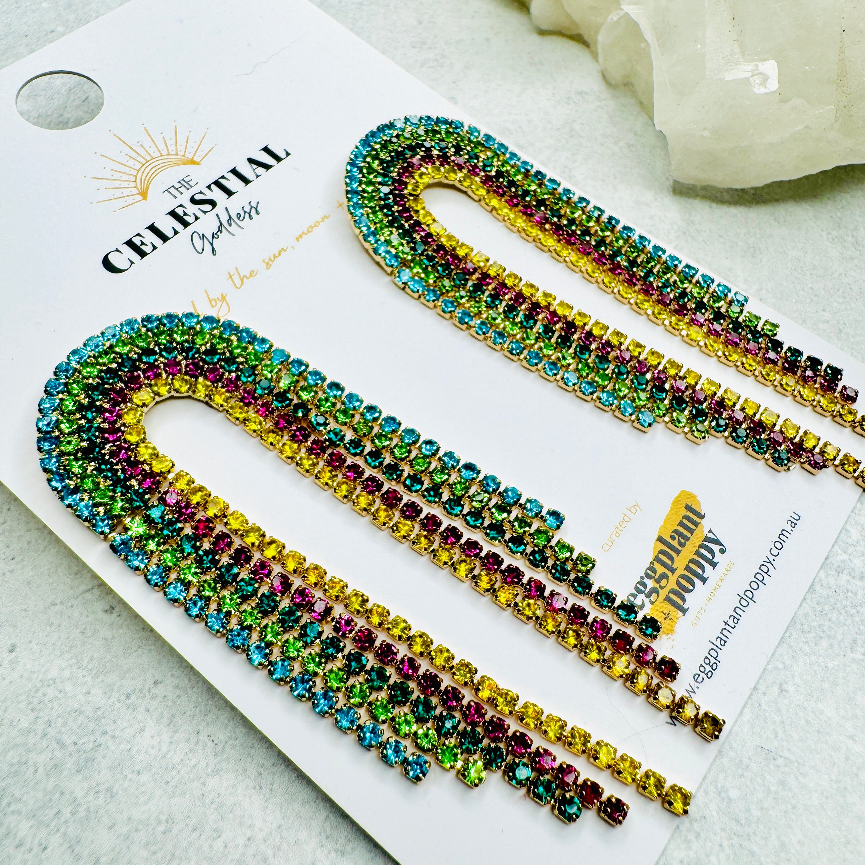 Rainbow Chain Earrings