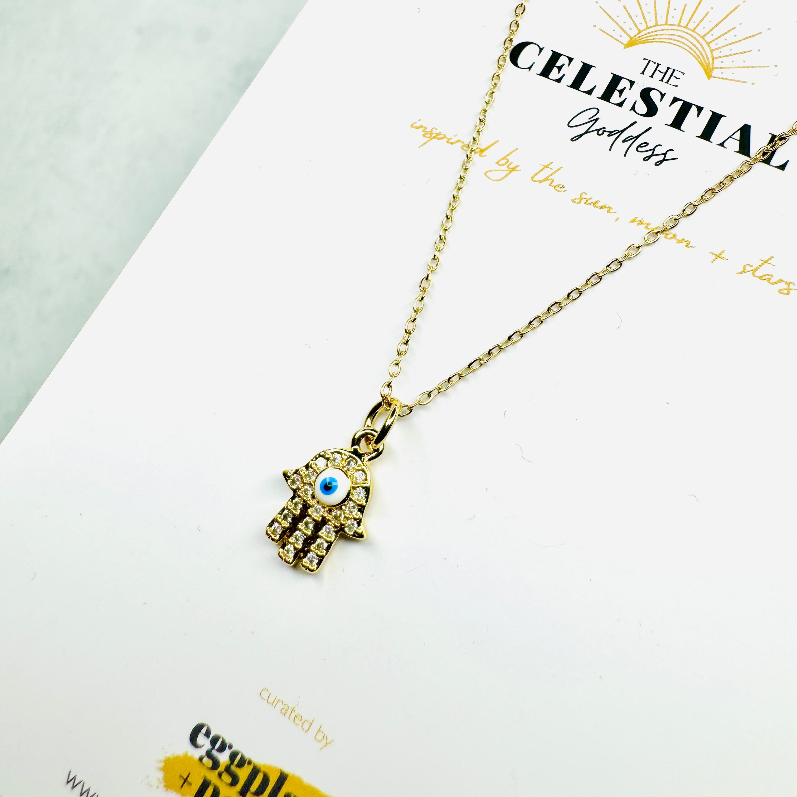 Gold Hamsa Necklace