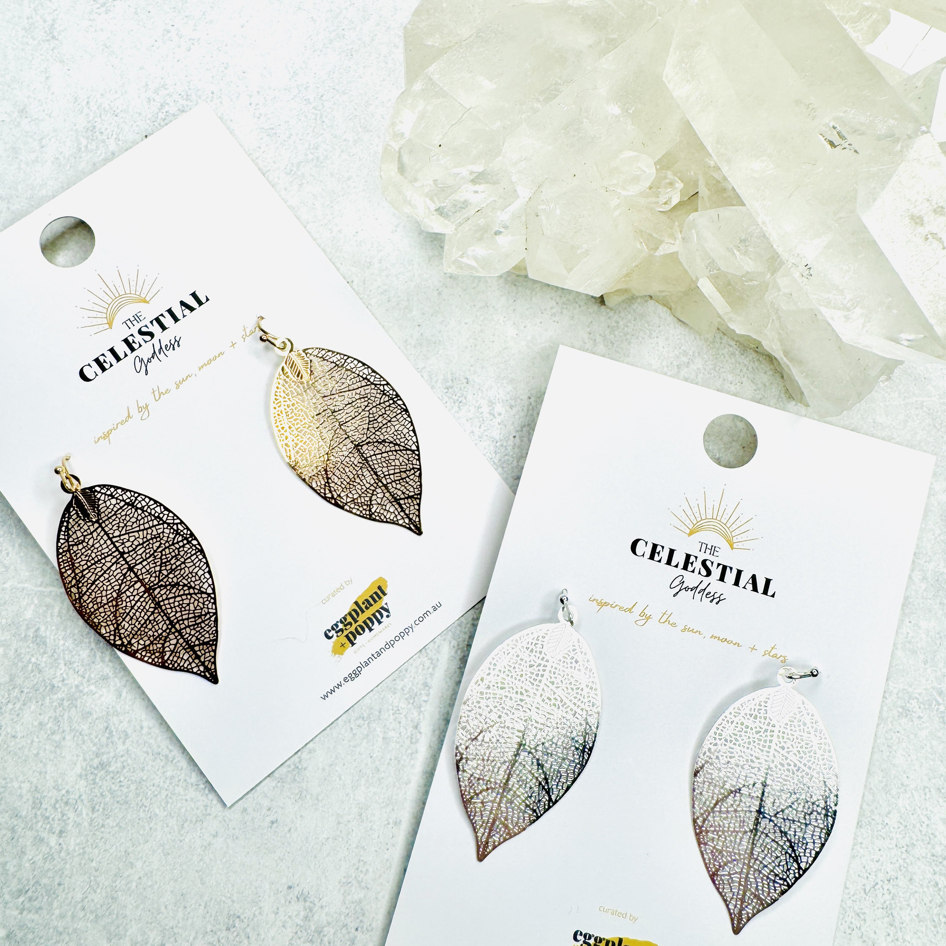 Filigree Leaf Earrings