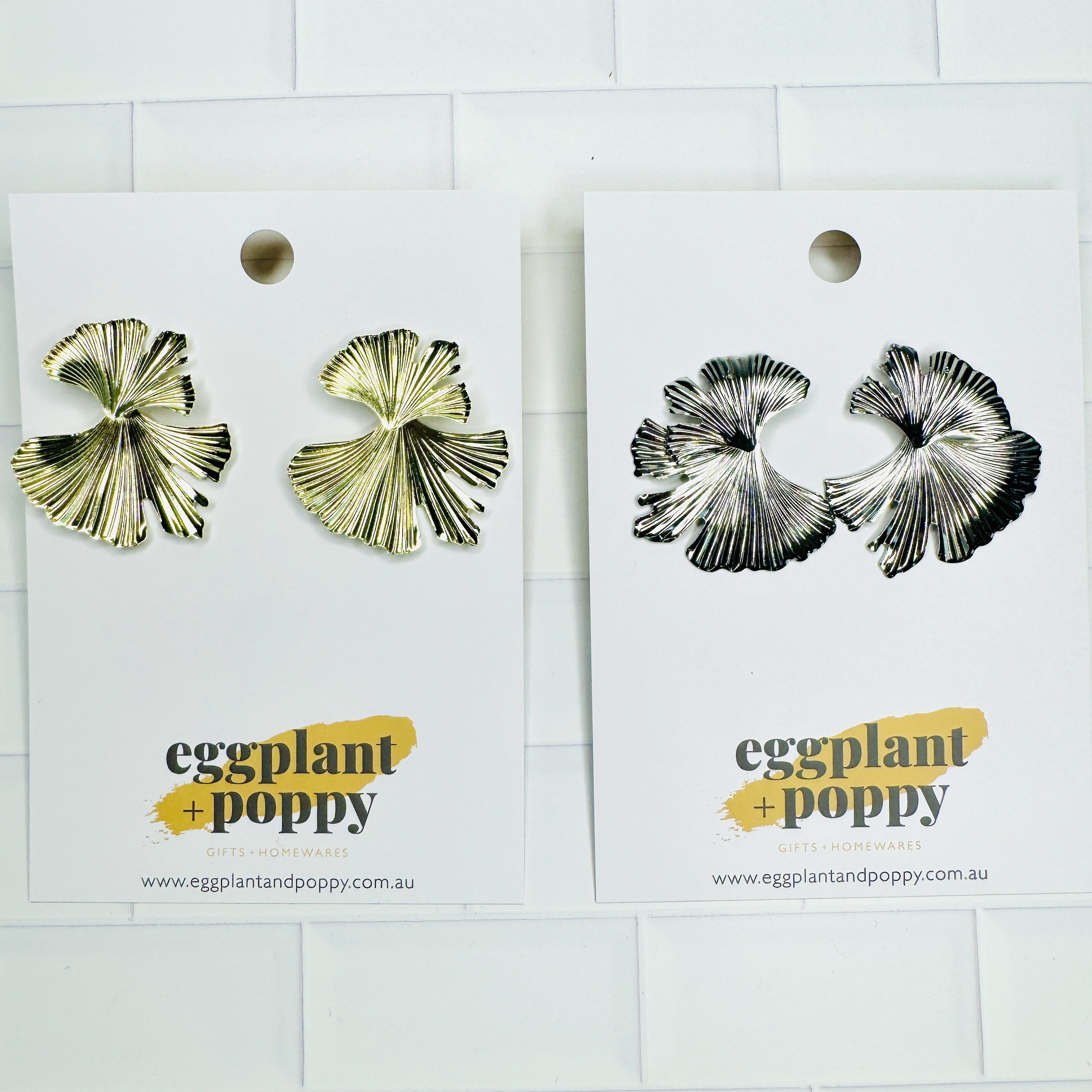 Tropical Leaf Statement Earrings