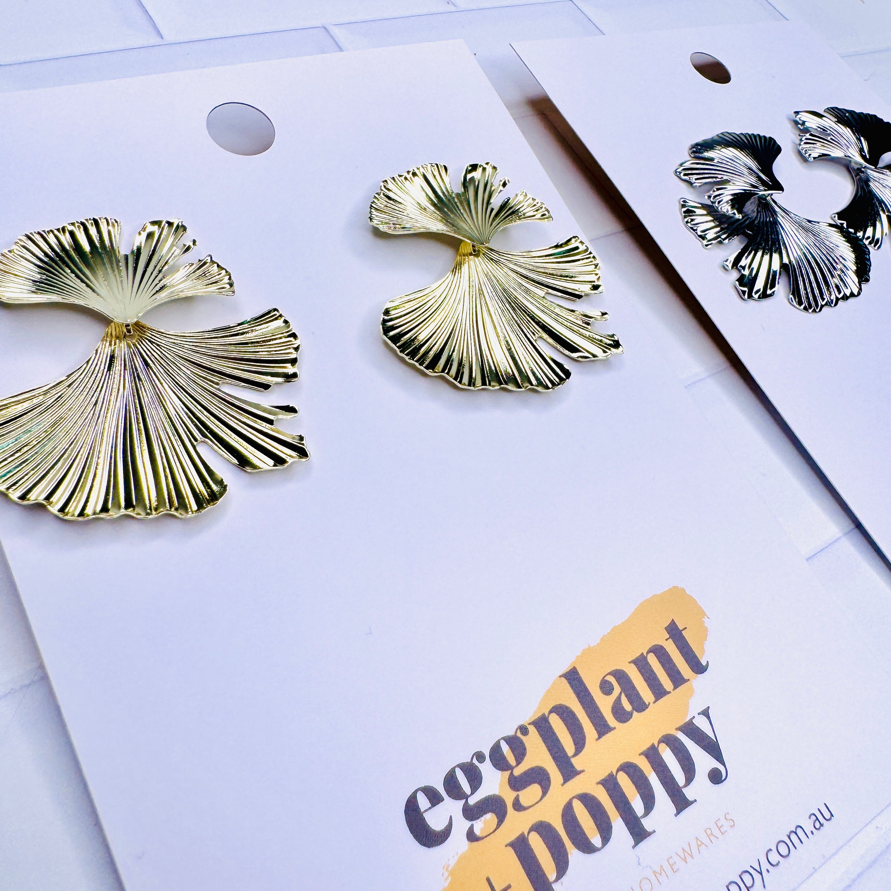 Tropical Leaf Statement Earrings