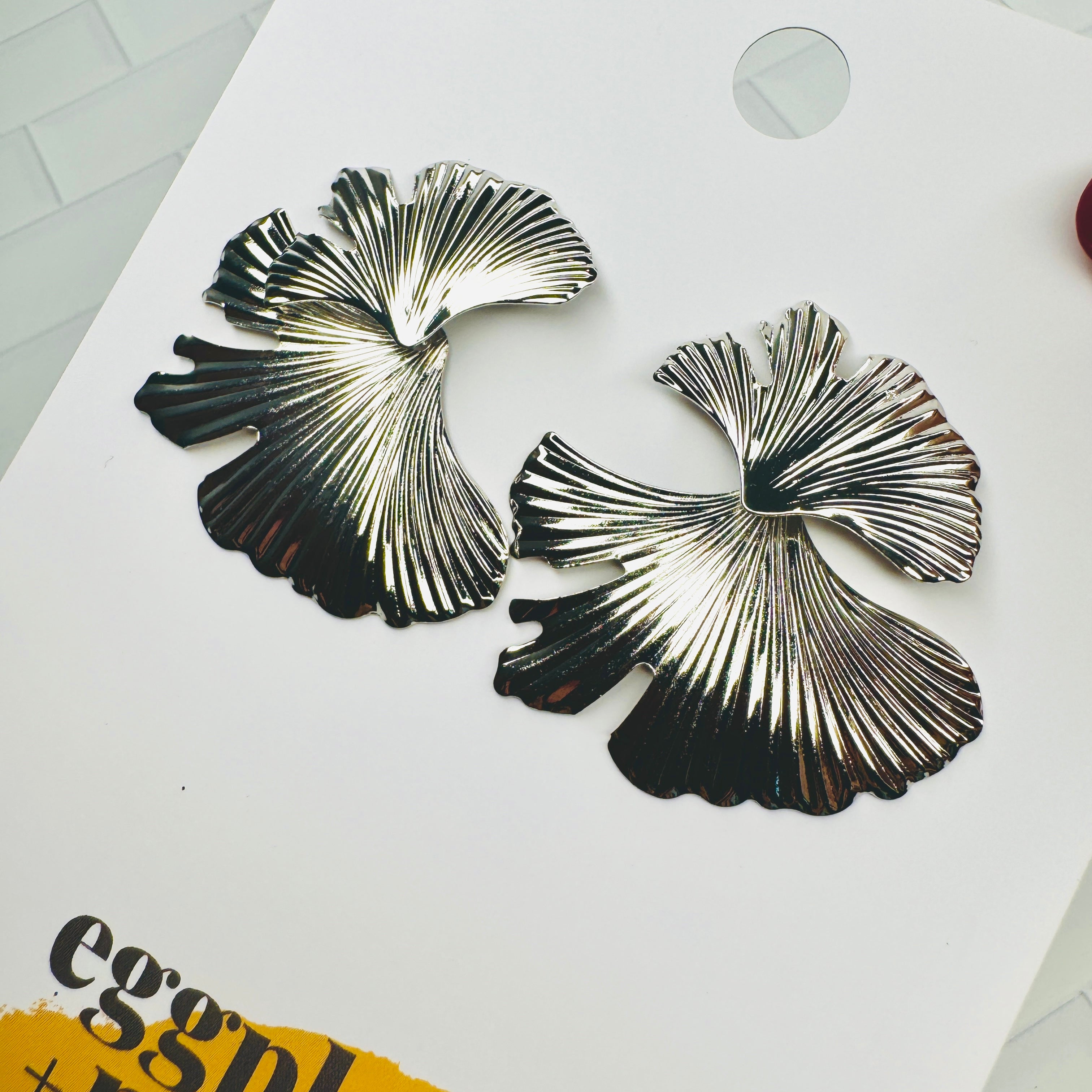 Tropical Leaf Statement Earrings