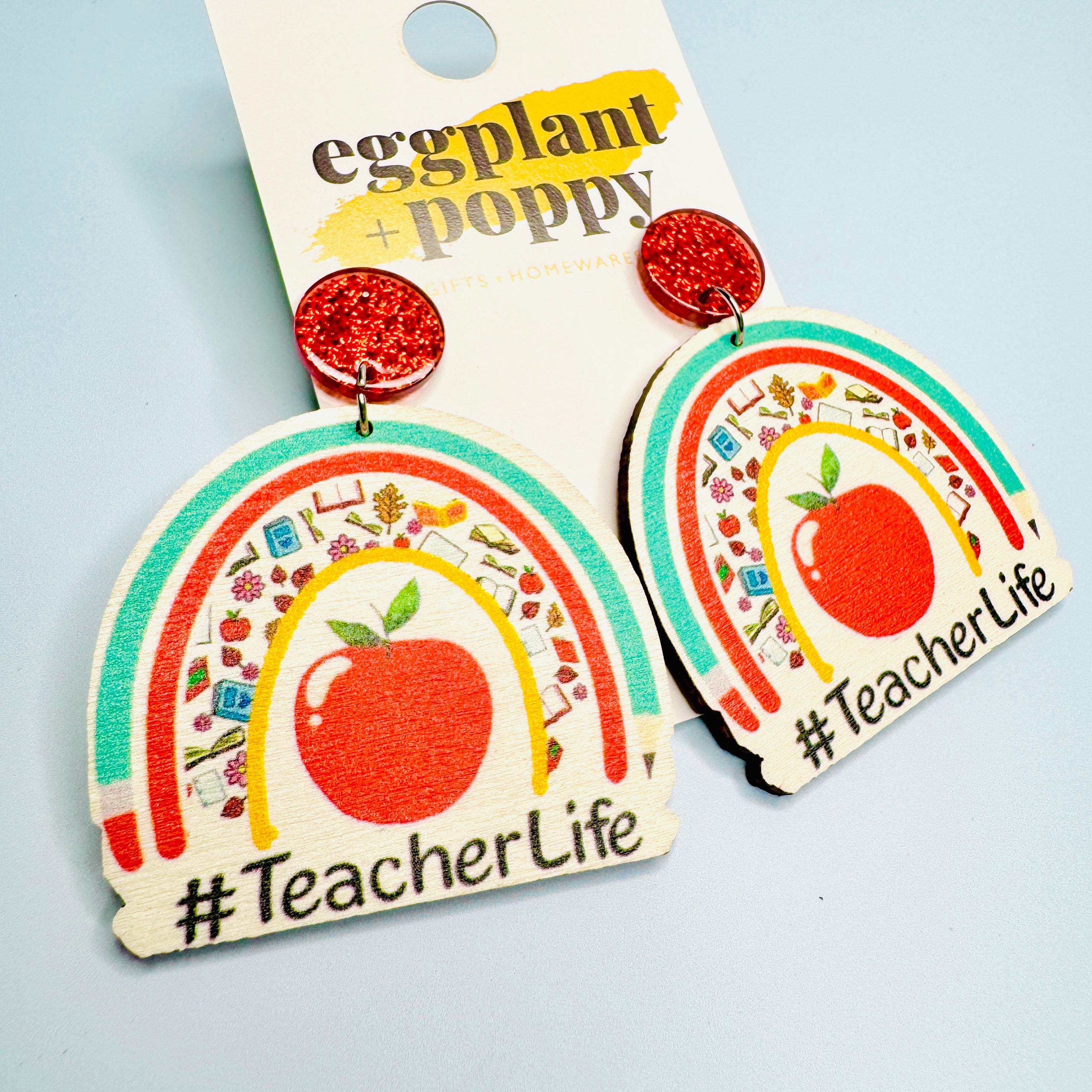 Timber Teacher Life Earrings