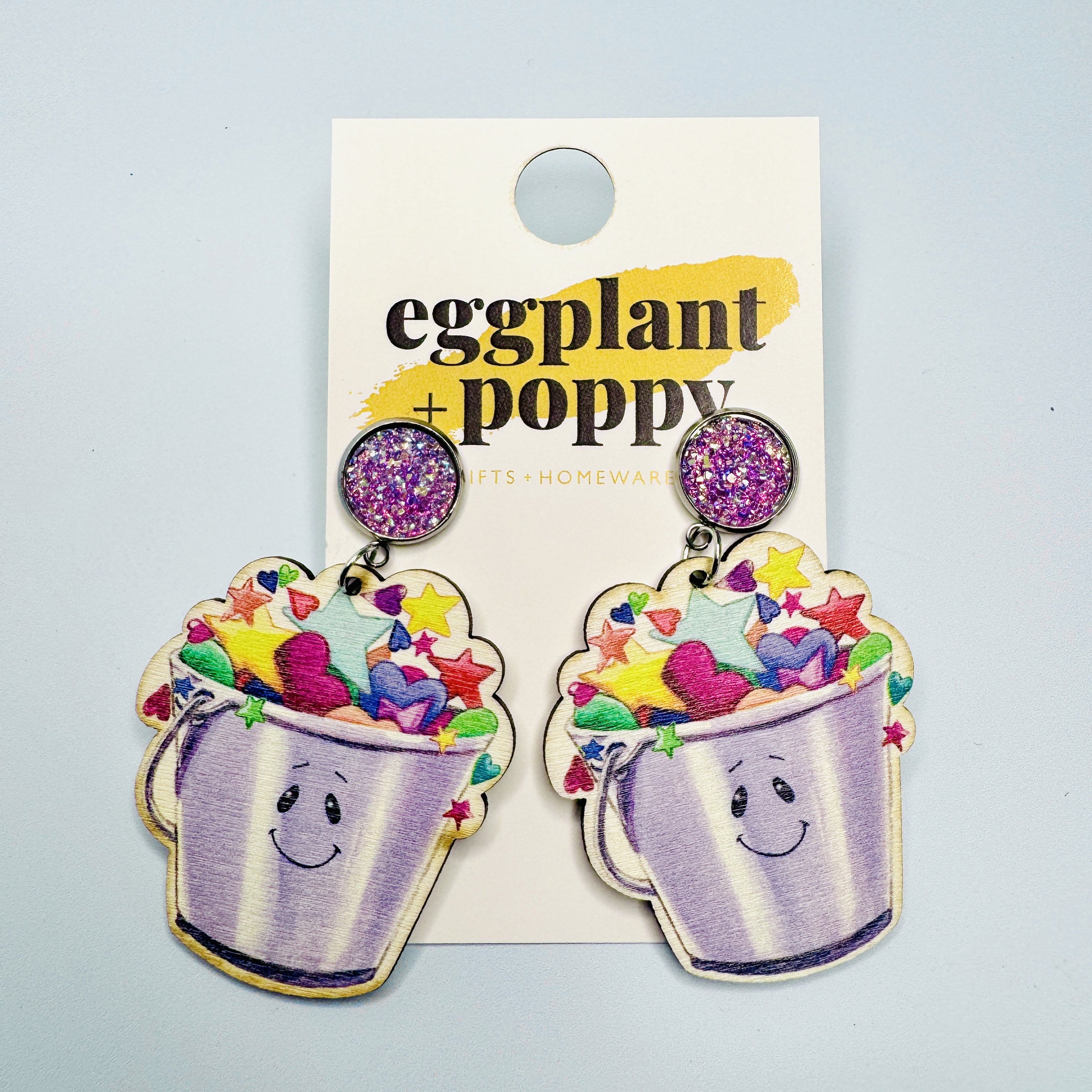 Cute Bucket Filler Earrings