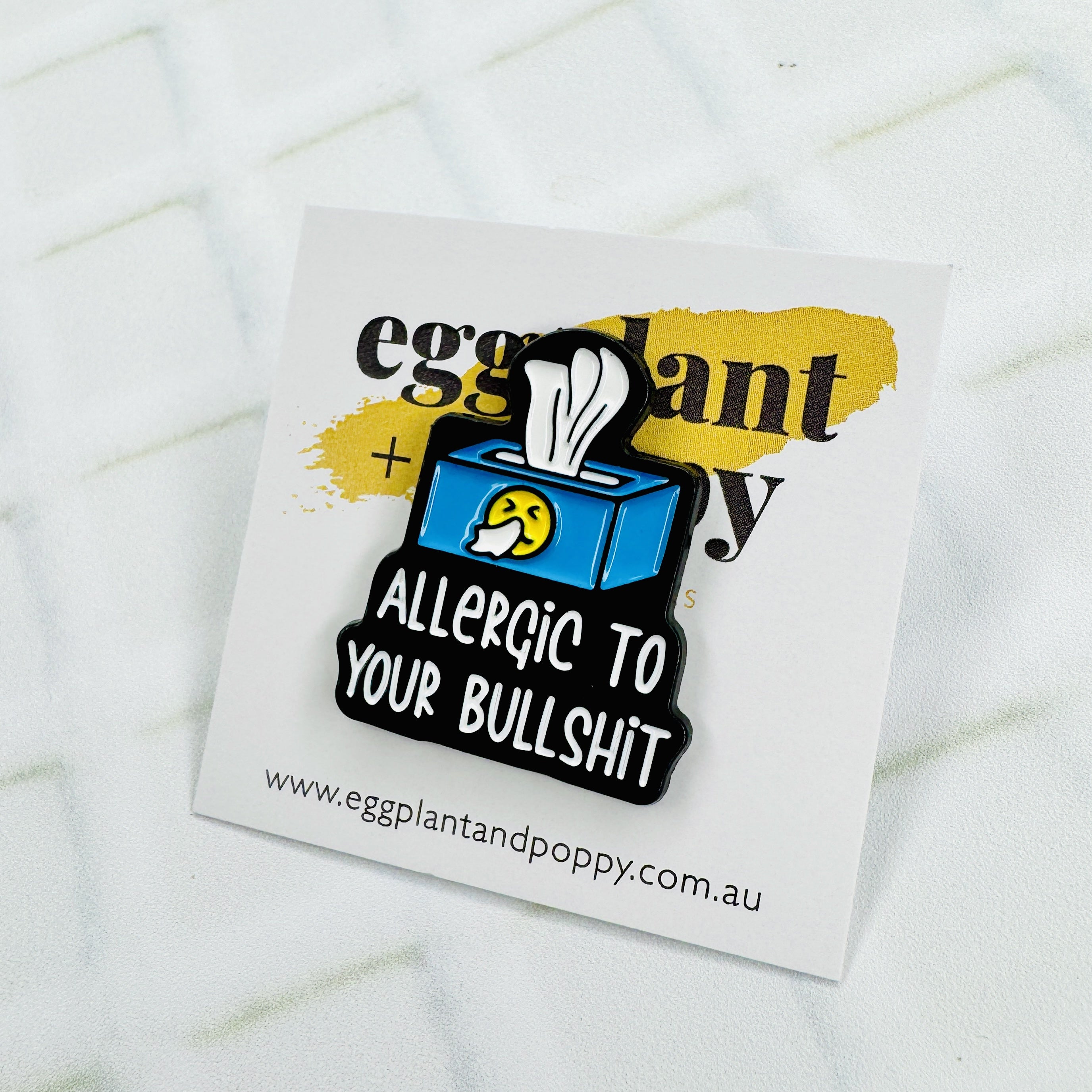 Enamel Pin - Allergic