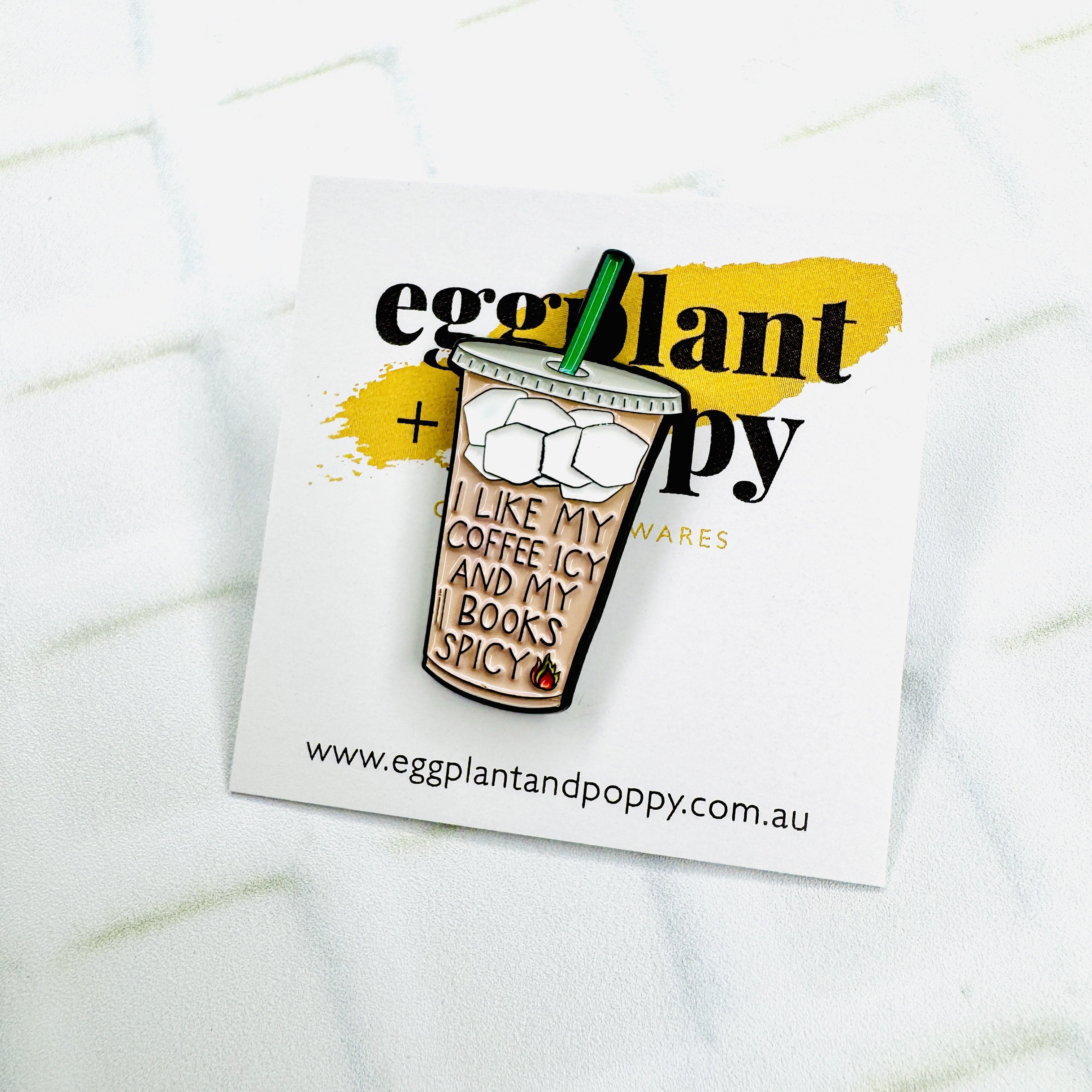 Enamel Pin - Iced Coffee