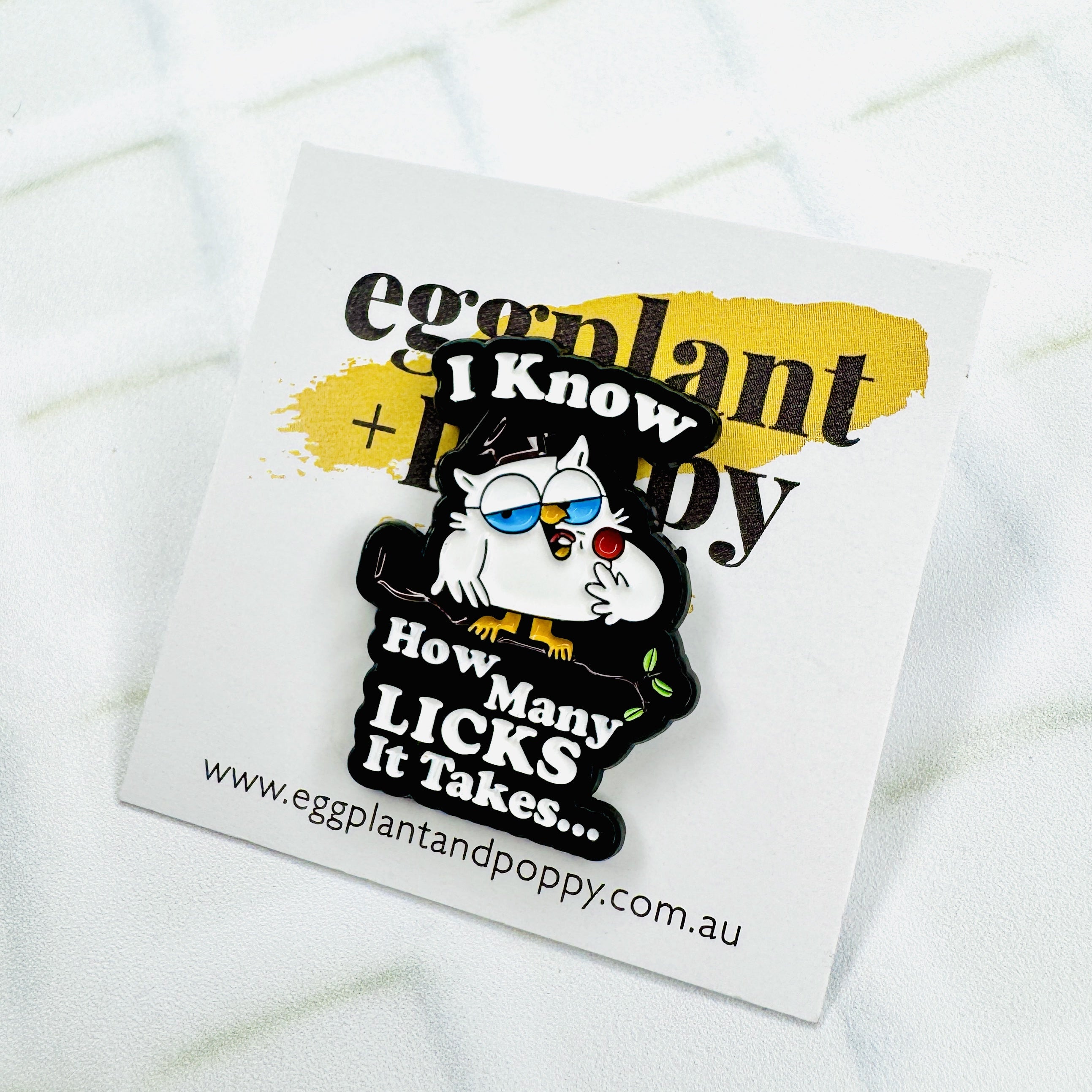 Enamel Pin - How Many Licks