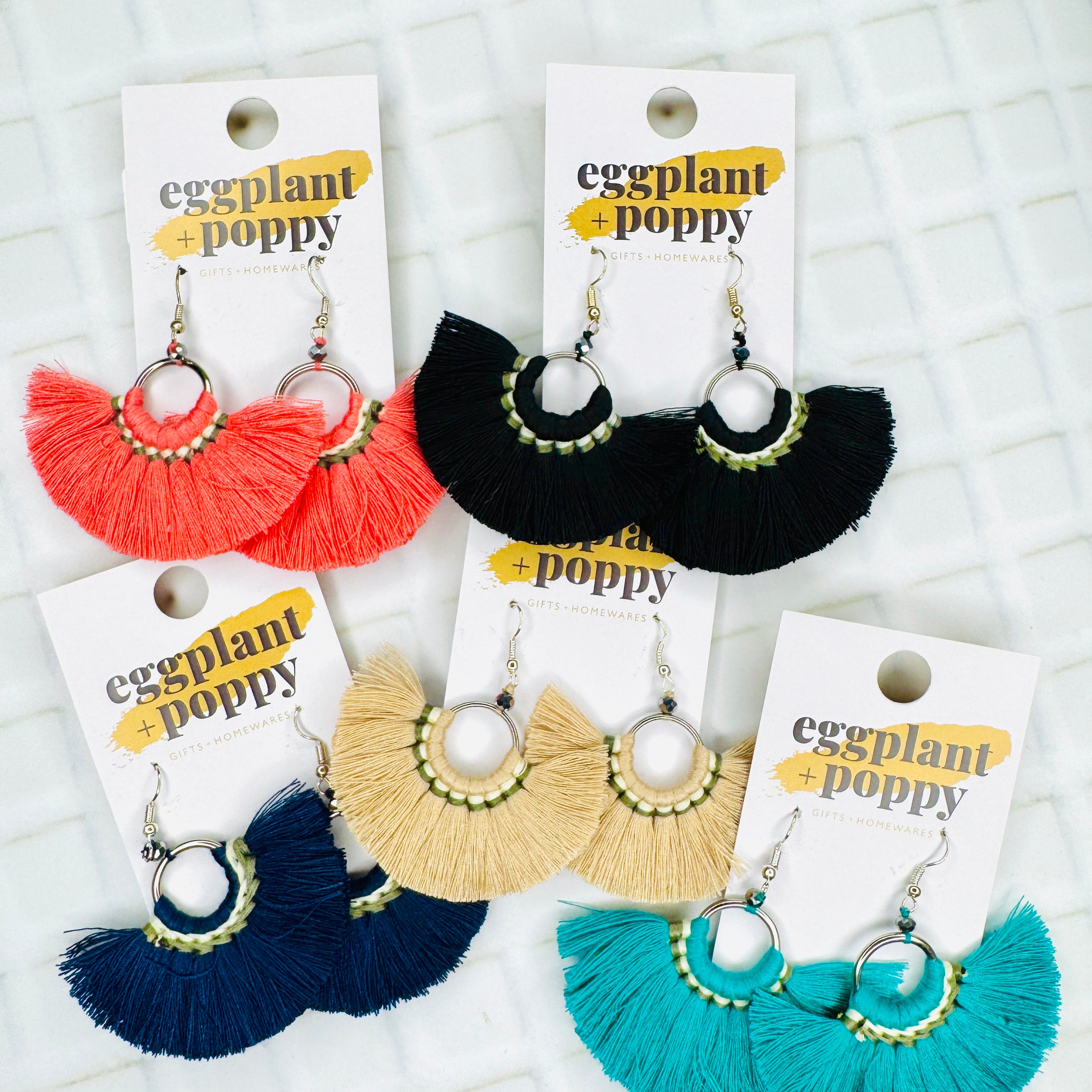 Fan Tassel Earrings