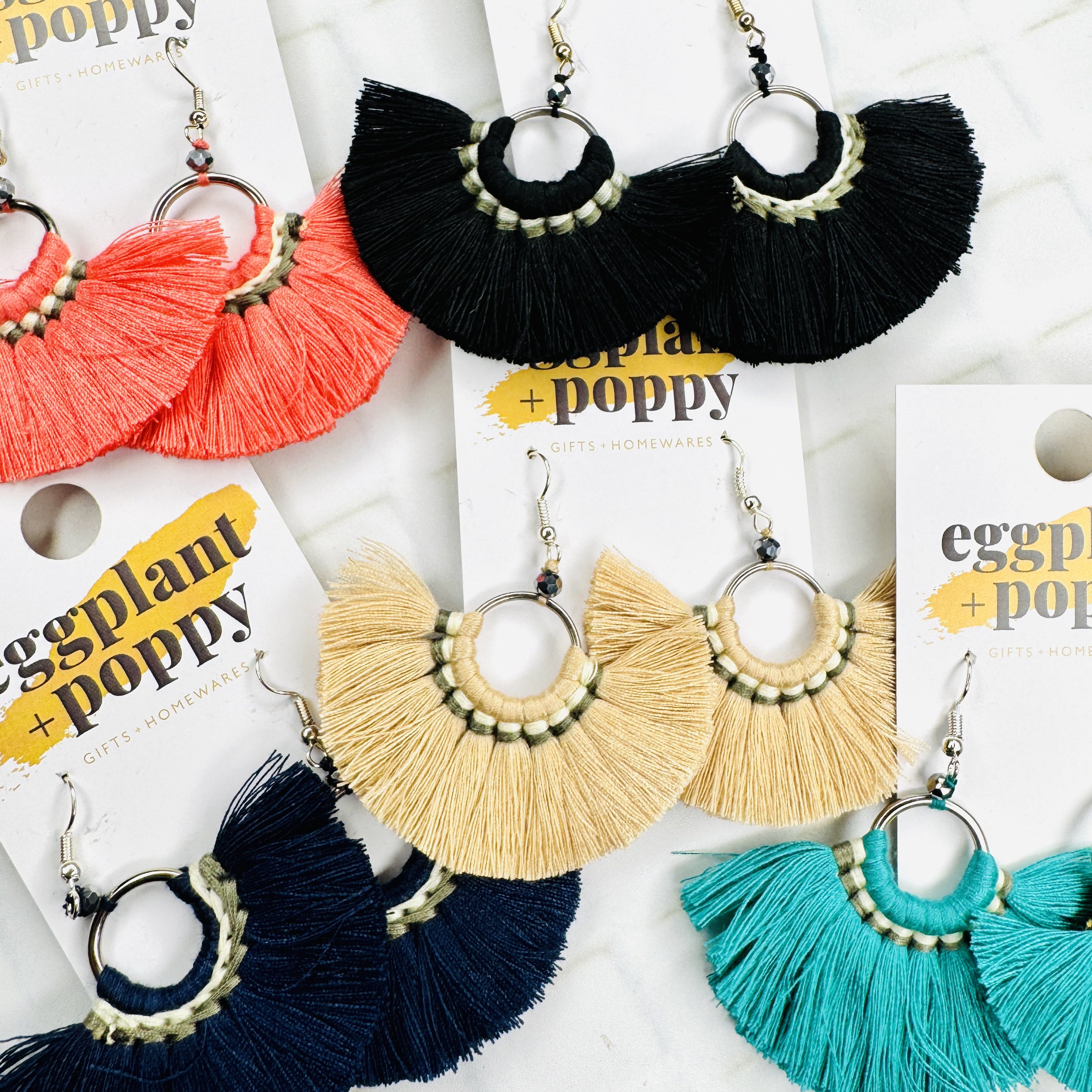 Fan Tassel Earrings