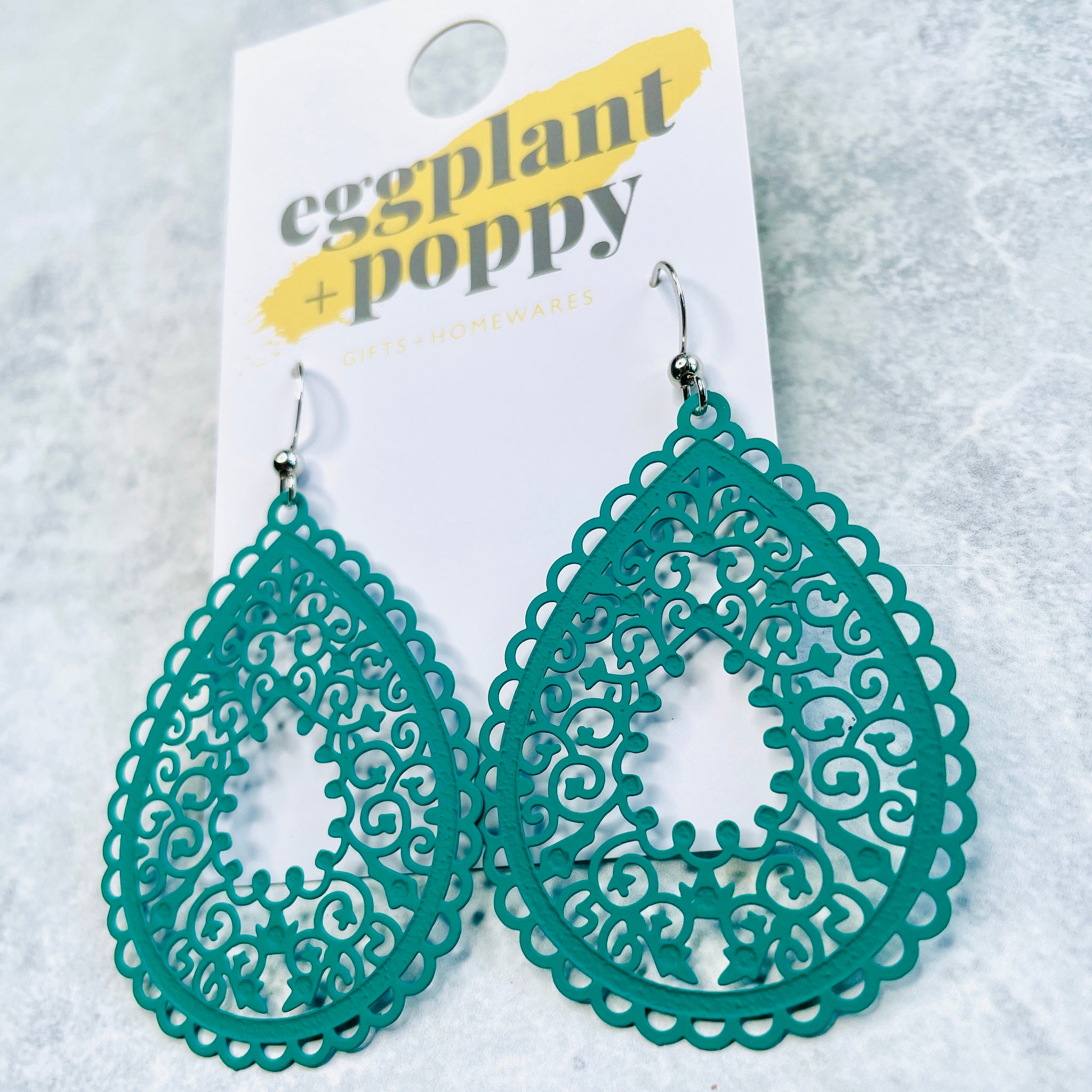 Metal Filigree Earrings