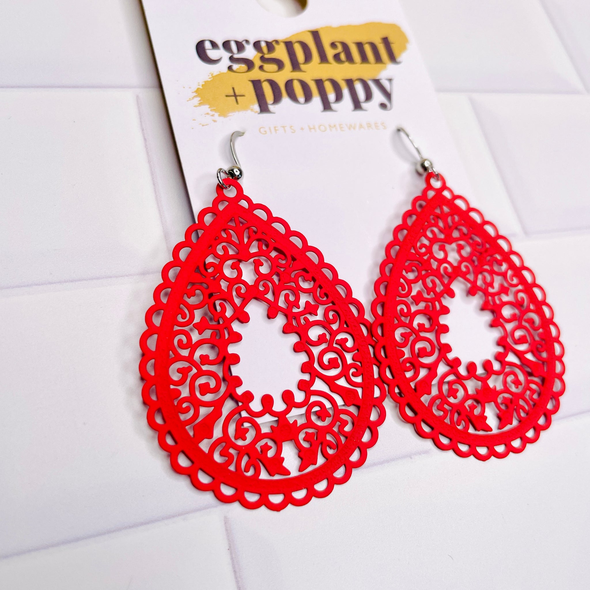 Metal Filigree Earrings