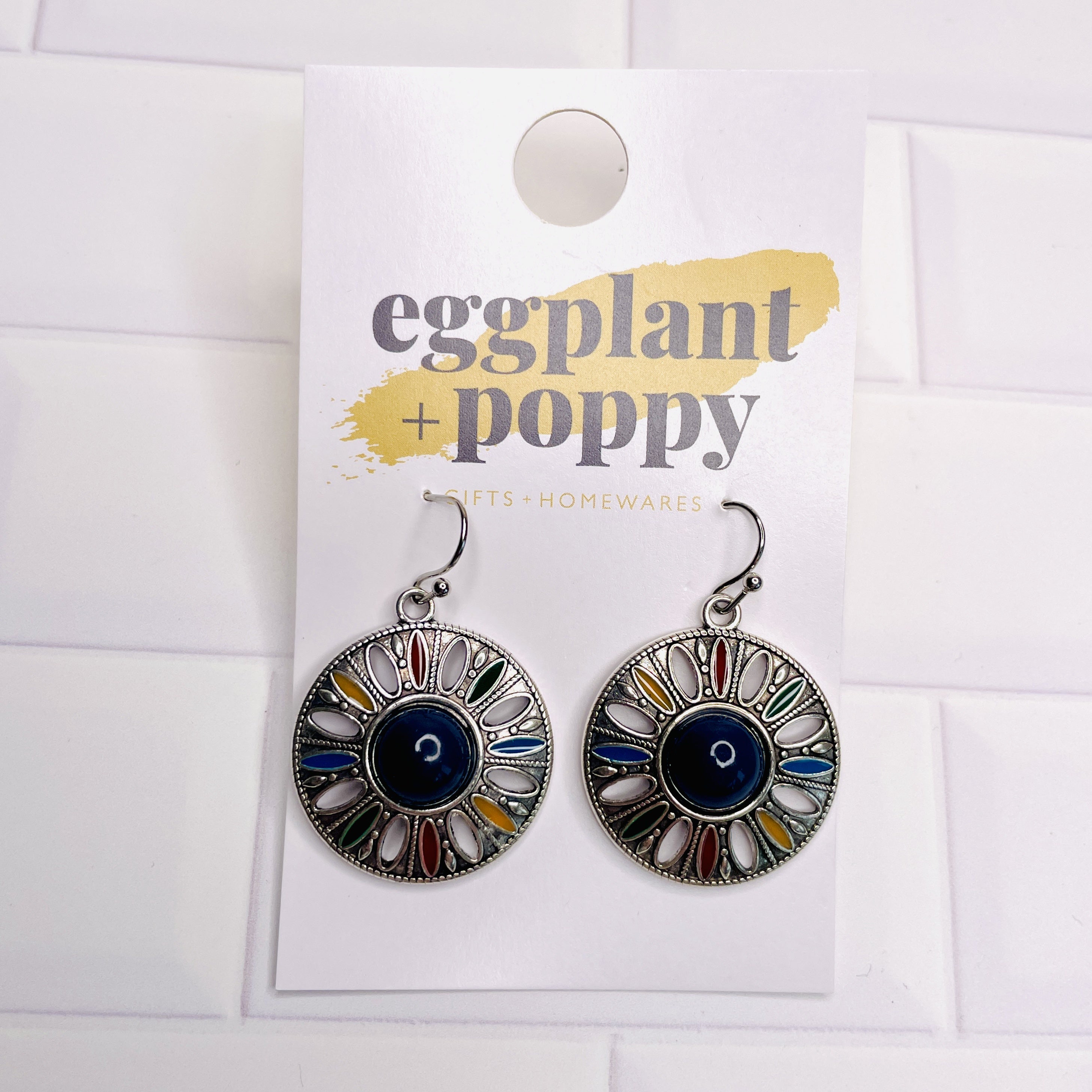 Round Tribal Earrings