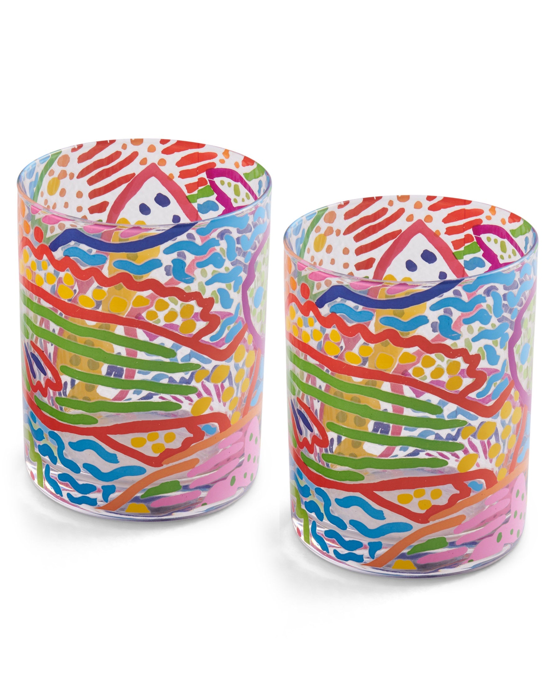 Ken Done Tumbler Glasses - Rainbow Fish 2P