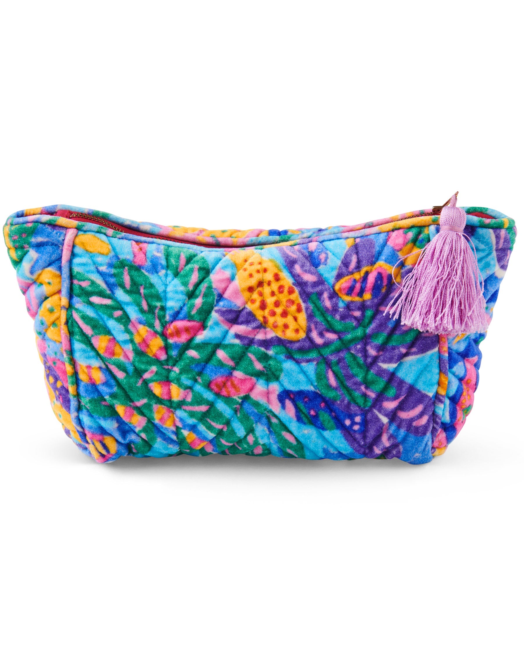 Ken Done Velvet Toiletry Bag - Reef Garden