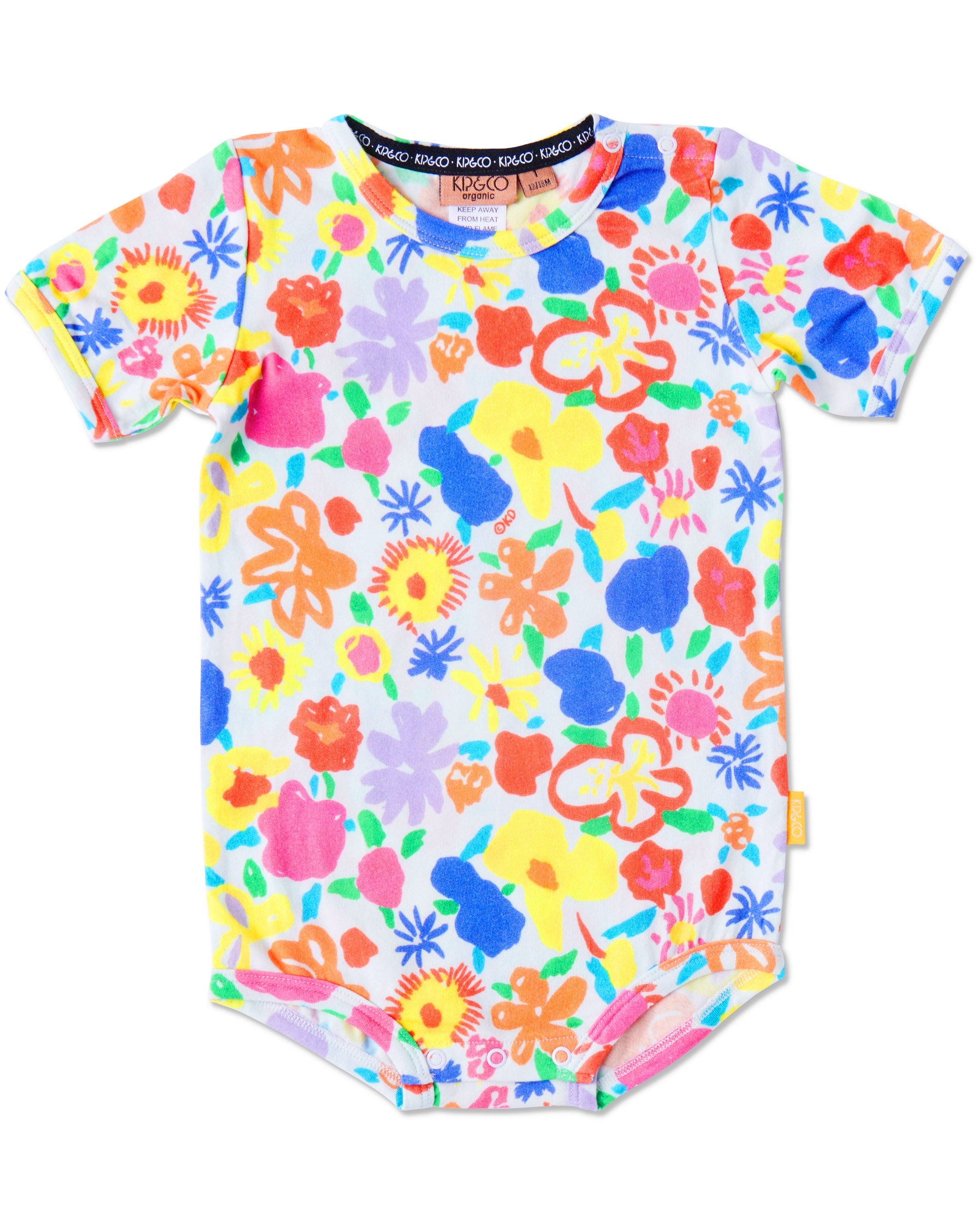 Ken Done Short Sleeve Baby Romper - Summer Floral