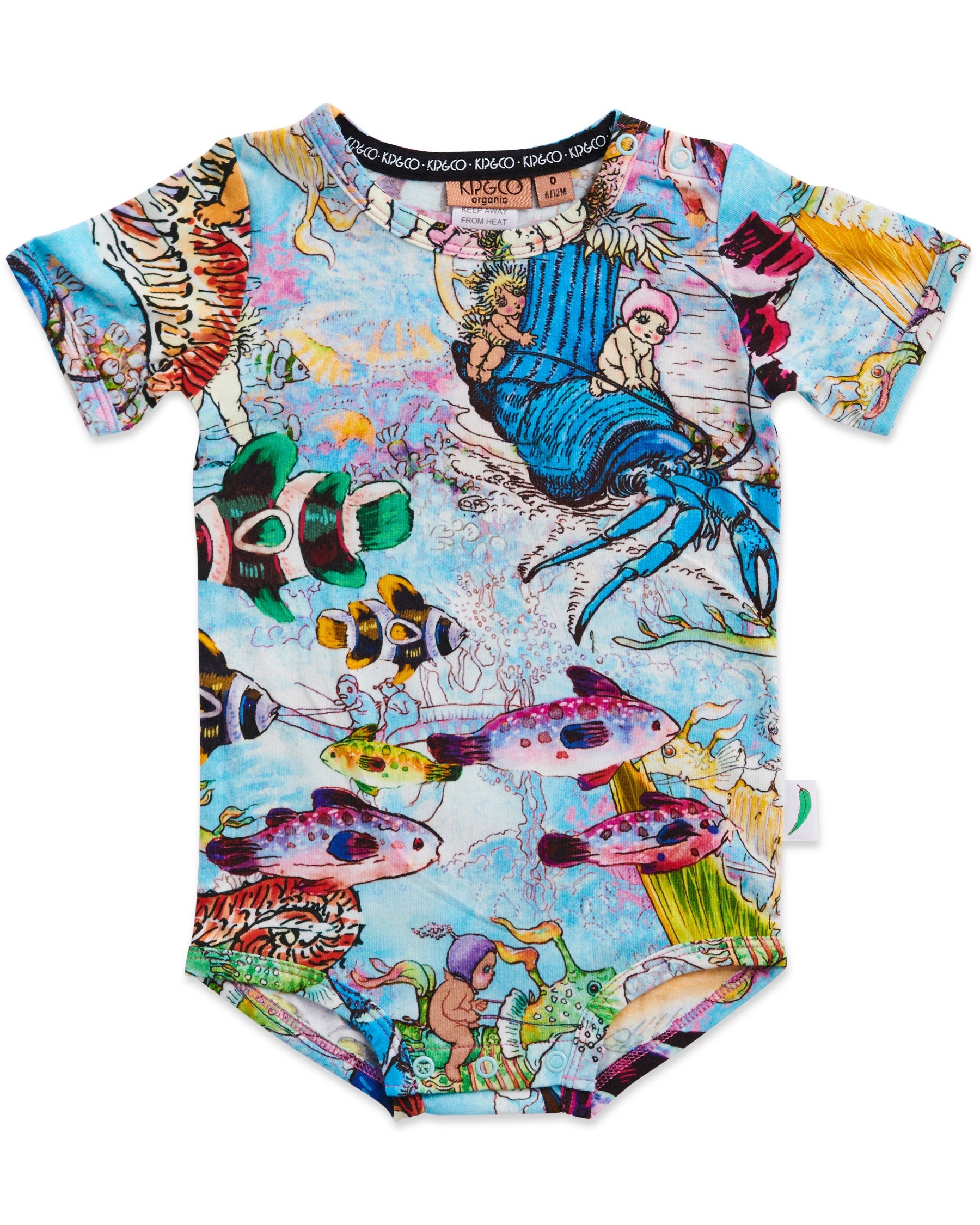 Baby Romper (Short Sleeve) - May Gibbs Waterworld