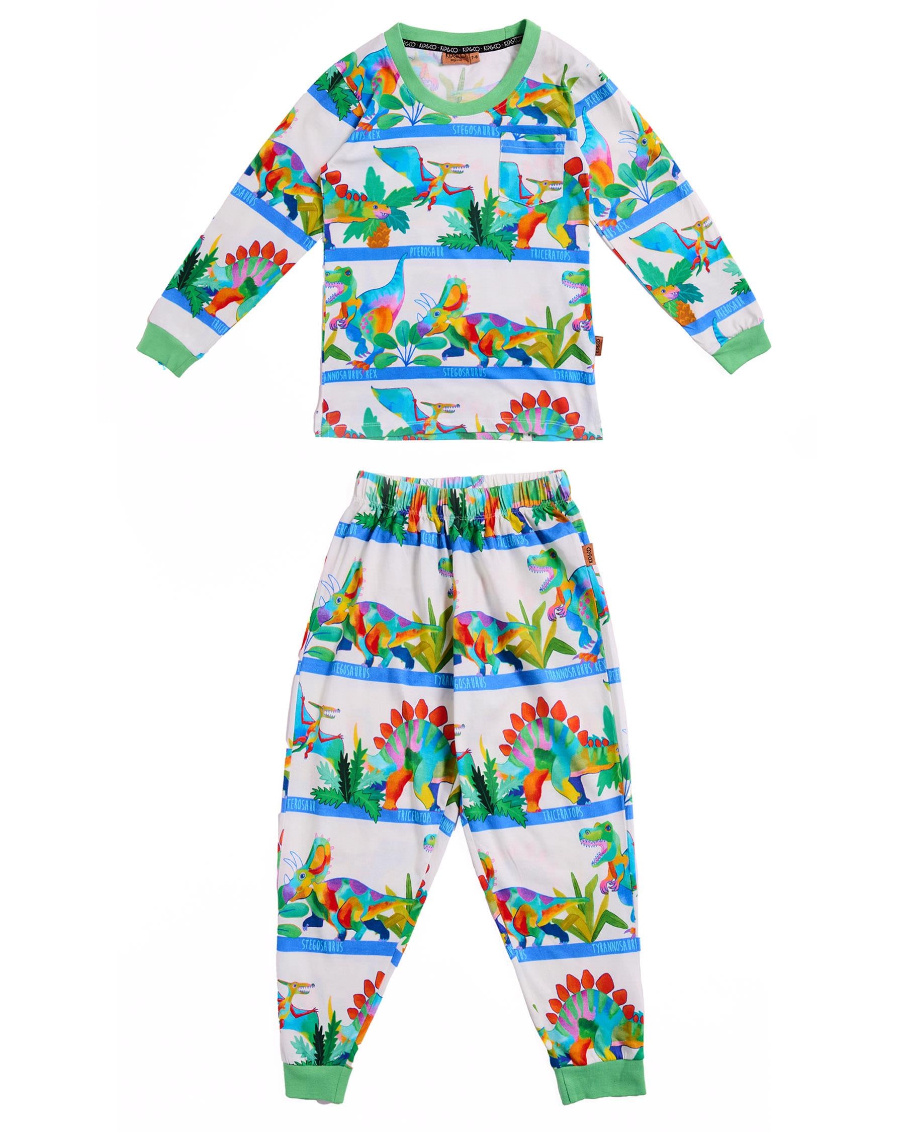 Pyjama Long Sleeve Top & Pant - Dino Safari