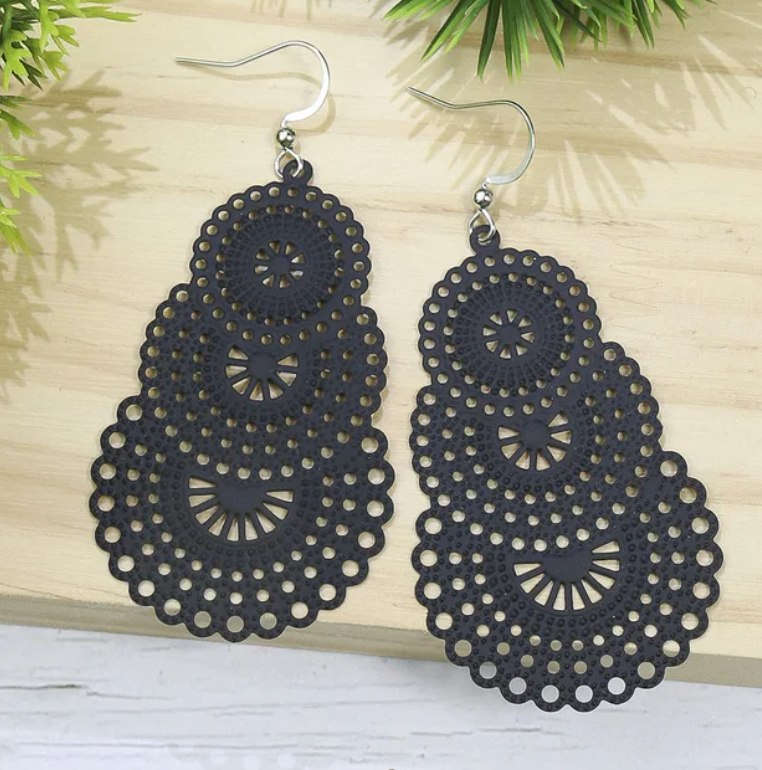 Metal Mandala Earrings