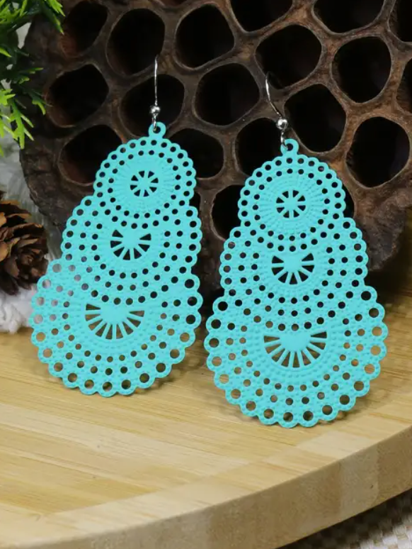 Metal Mandala Earrings