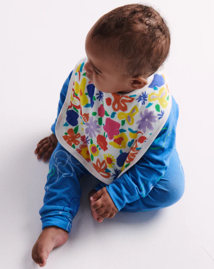 Ken Done Organic Cotton Bib - Summer Floral