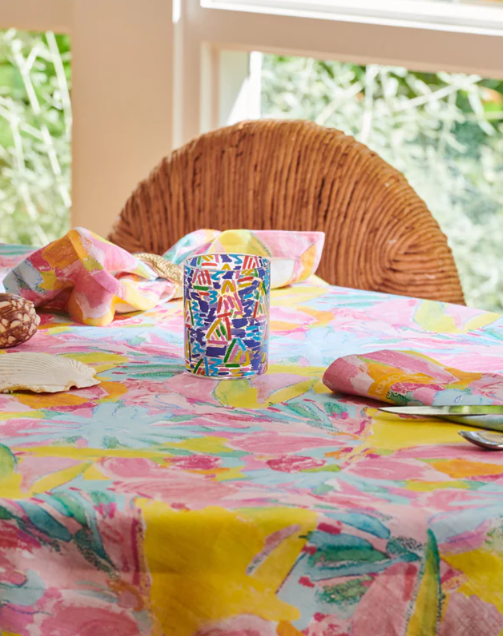 Ken Done Tablecloth - Pastel Blooms