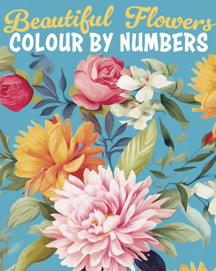 Colour By Numbers - Beautiful Flowers