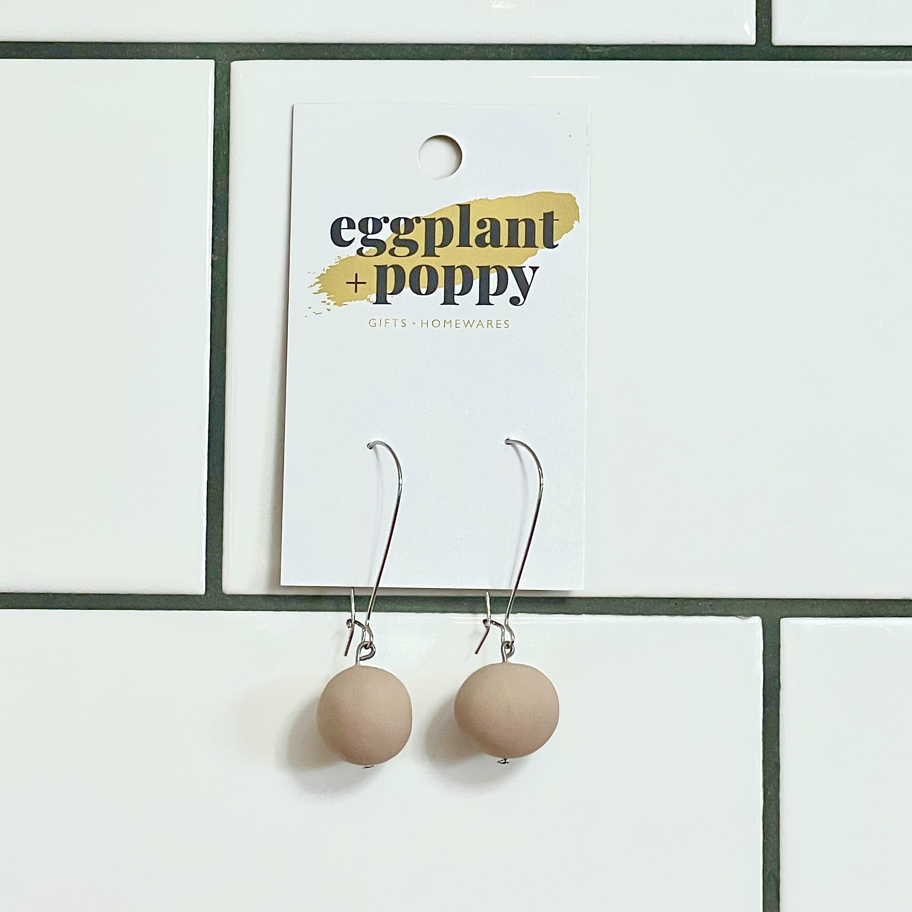 Candy Drop Earrings - Beige