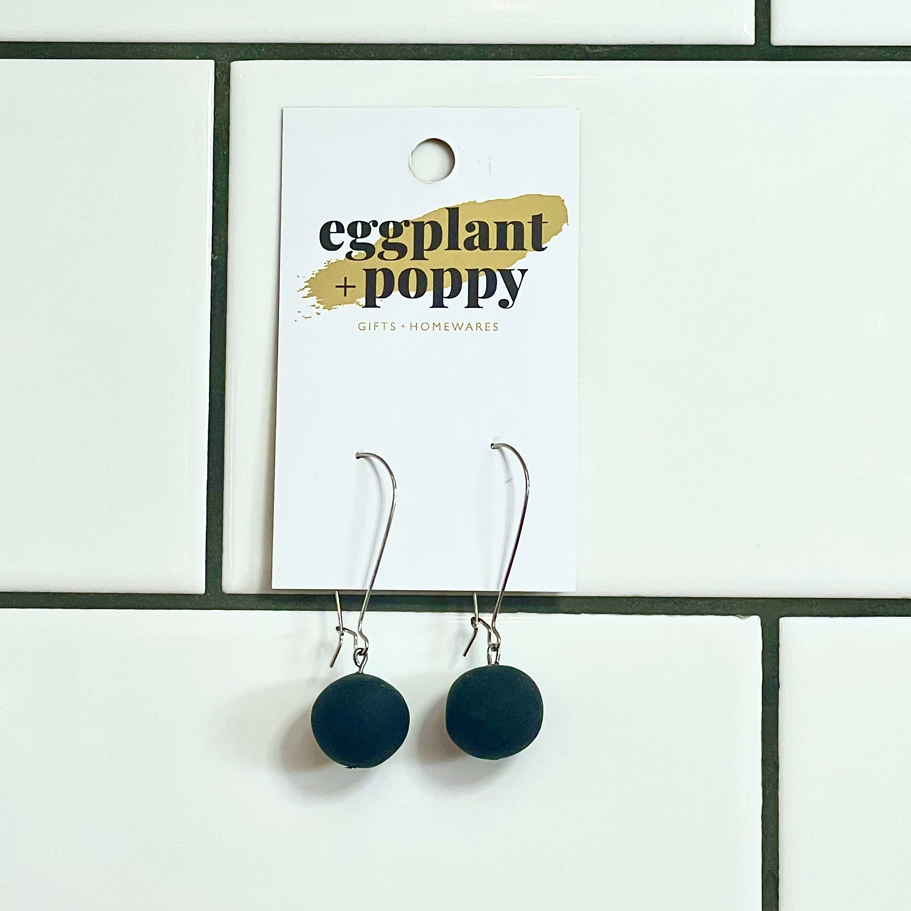 Candy Drop Earrings - Black