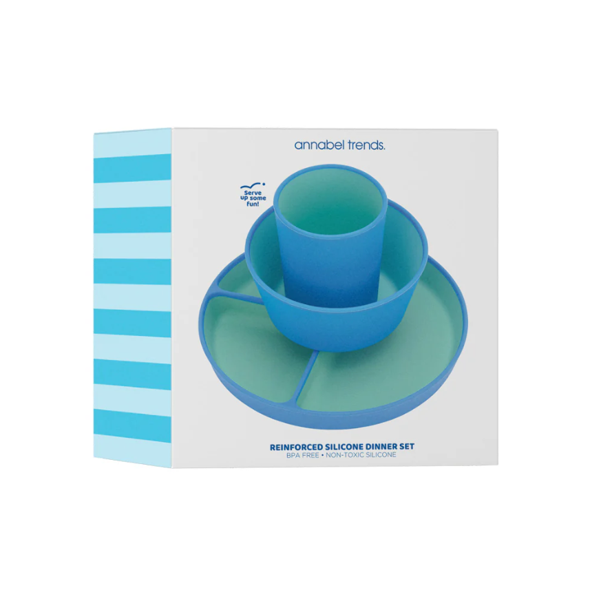 Silicone Two Tone Dinner Set